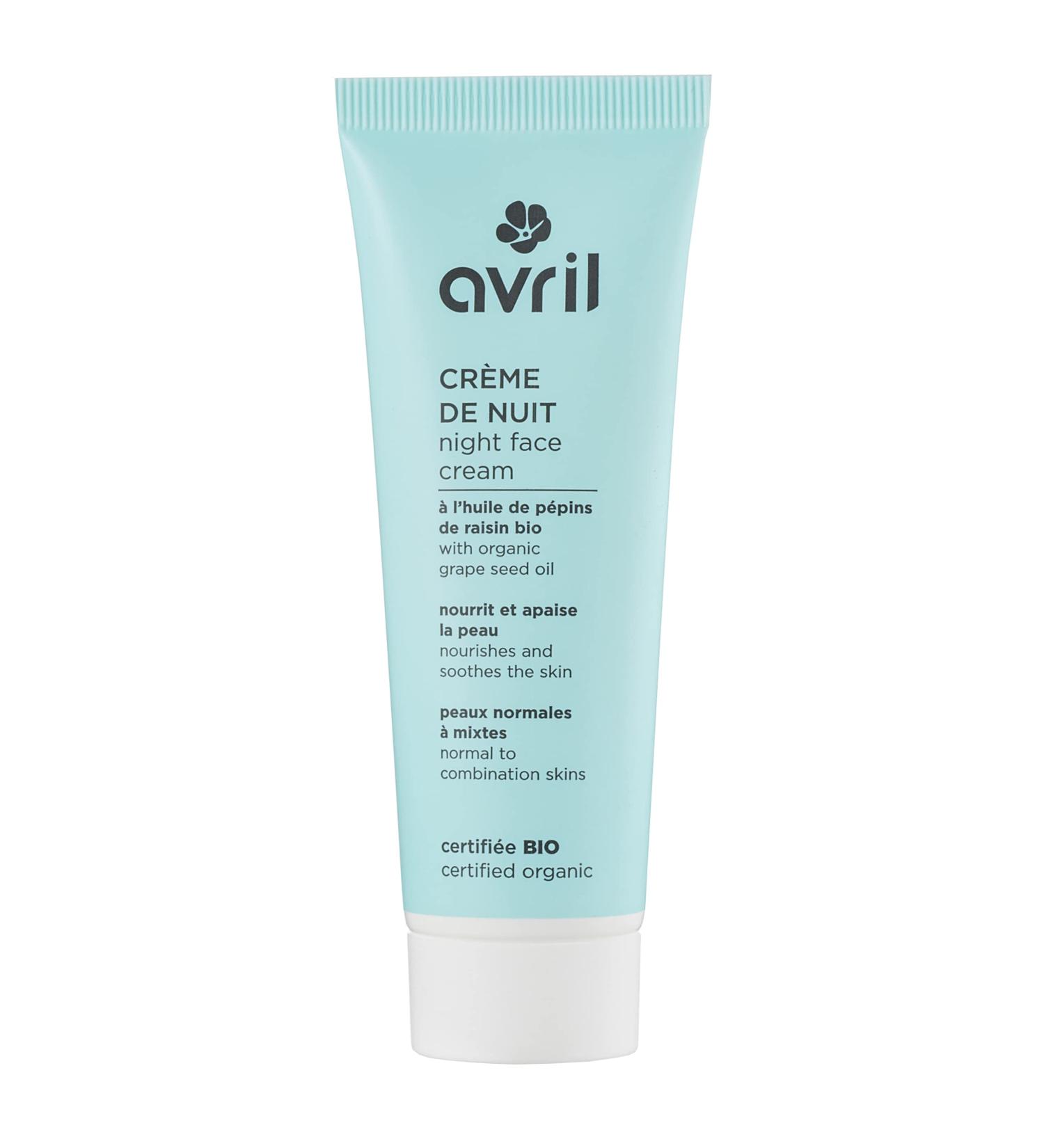 Avril Organic Face Cream for Night - Normal Skins 50 milliliters