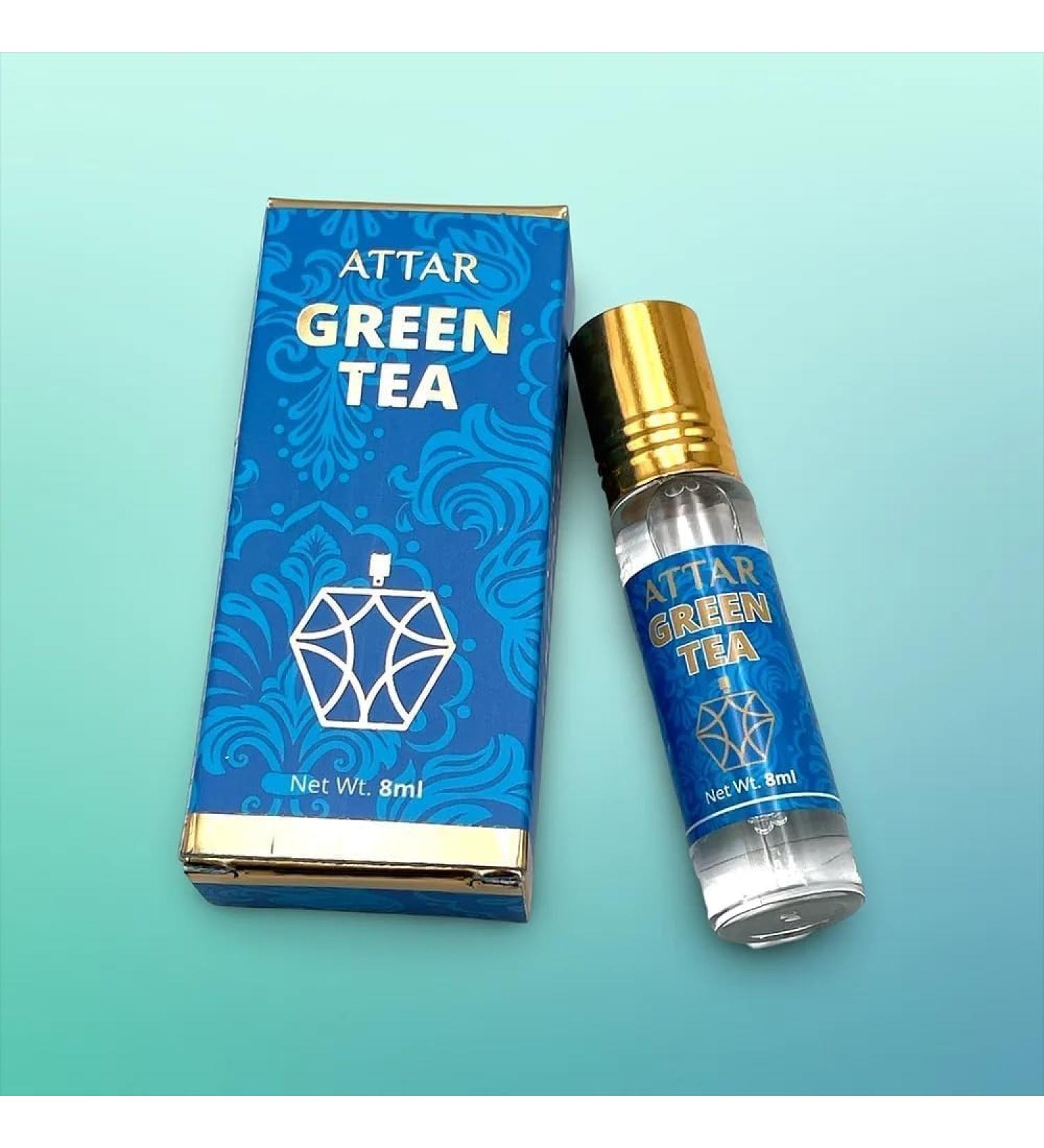 Natural Perfume Oil Green Tea Long Lasting Fragrance Attar With Easy Apply Roll On For Men And Women - 8 ML (Pack Of 1) - Buy Online on GoSupps.com