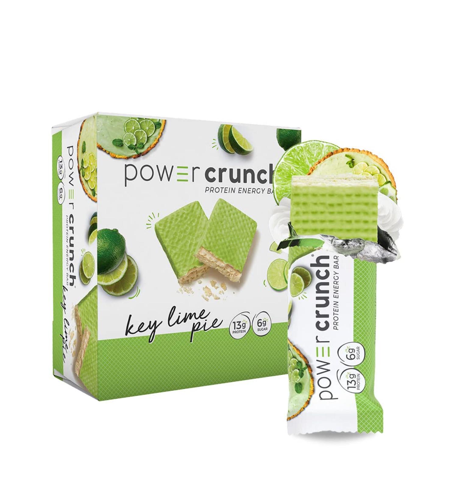 BNRG Power Crunch Protein Energy Bar - Key Lime Pie (12 x 1.4 oz) - Delicious & High-Protein Snack - Buy Online on GoSupps.com