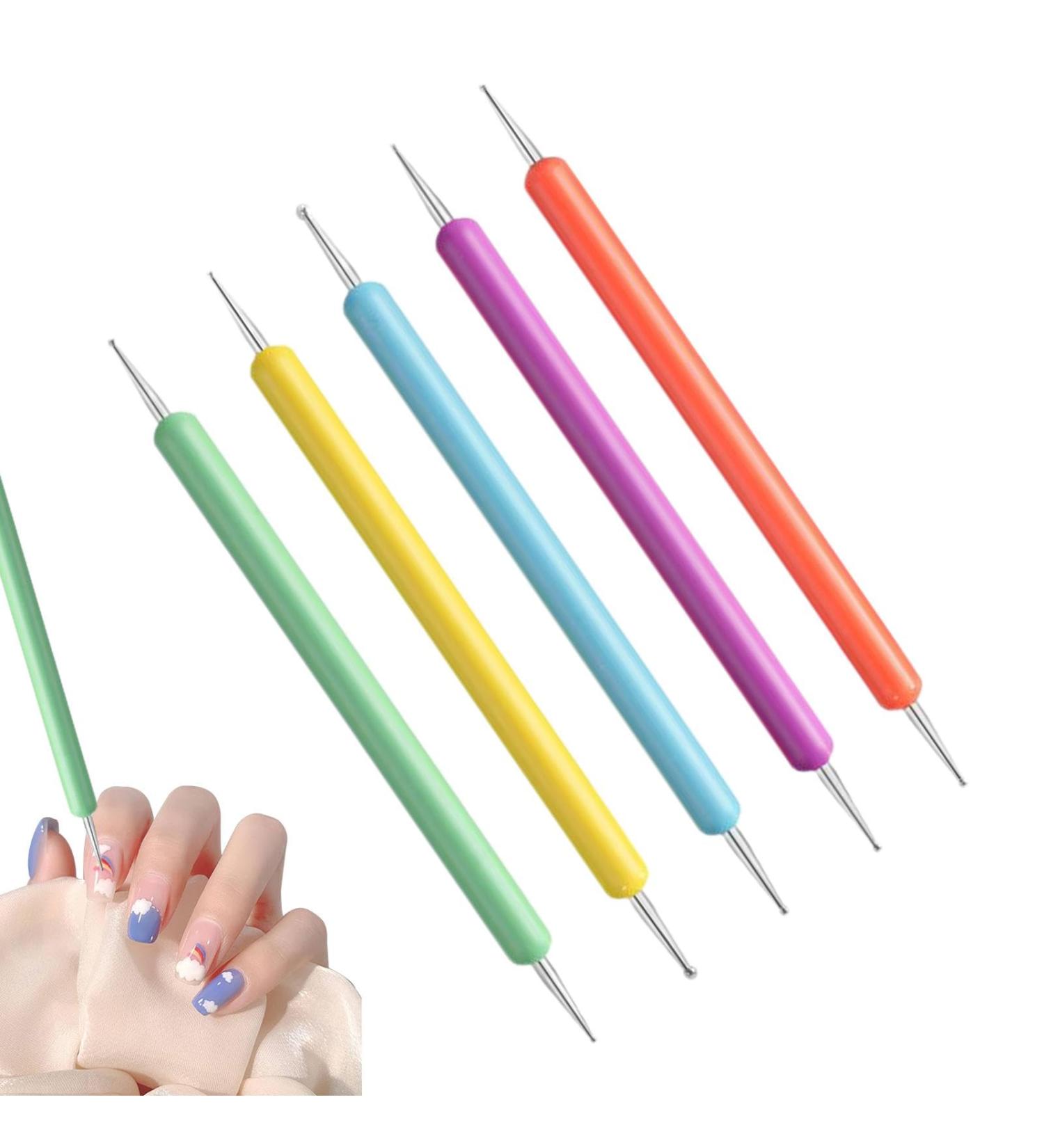Smileshiney Nail Dotting Tools | Double-Ended Tool | Dot Paint Pens Tool Dotting Tools for Home Salon Use Tip Dot Paint Manicure Kit - Buy Online on GoSupps.com