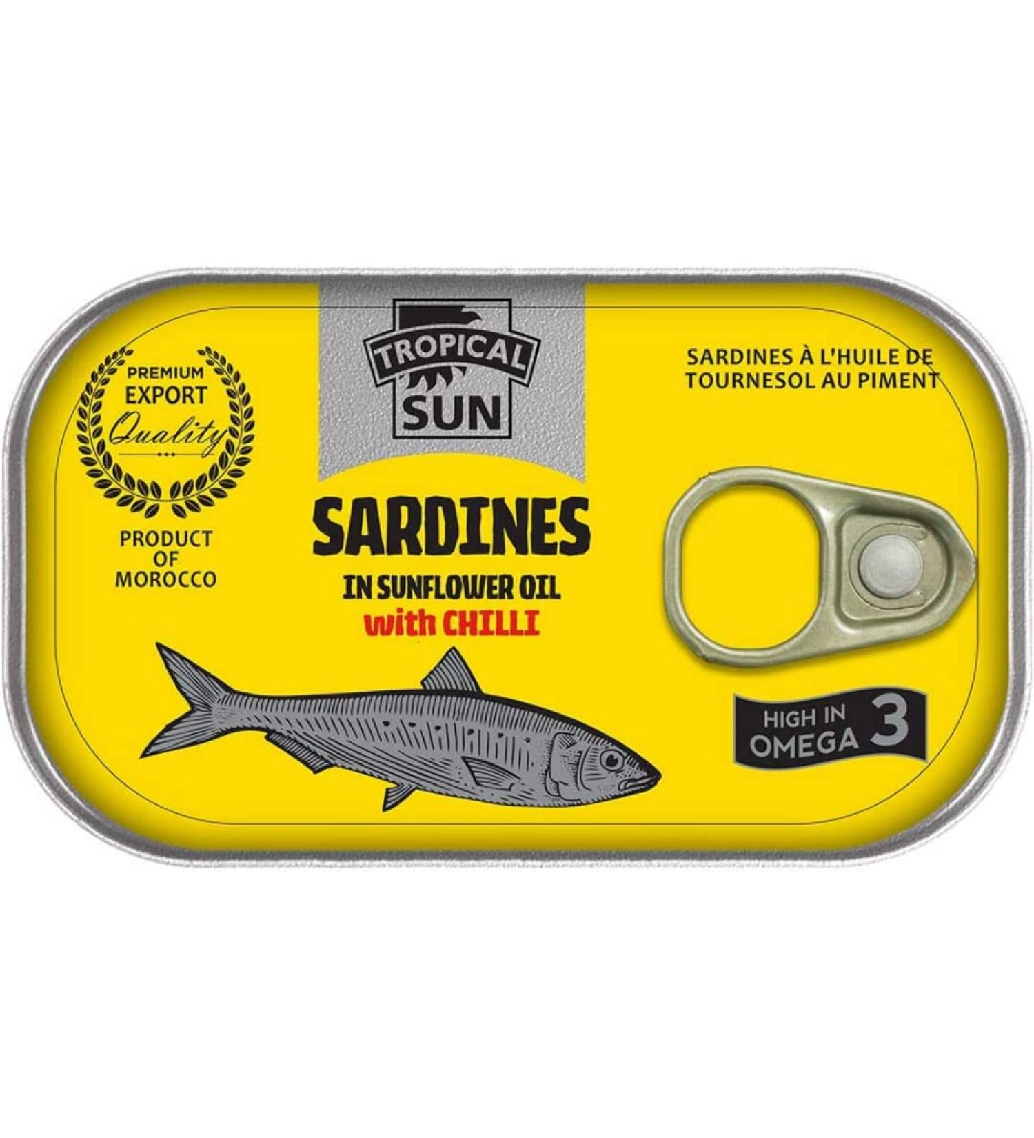 Tropical Sun Sardines with Chilli 48 x 125g