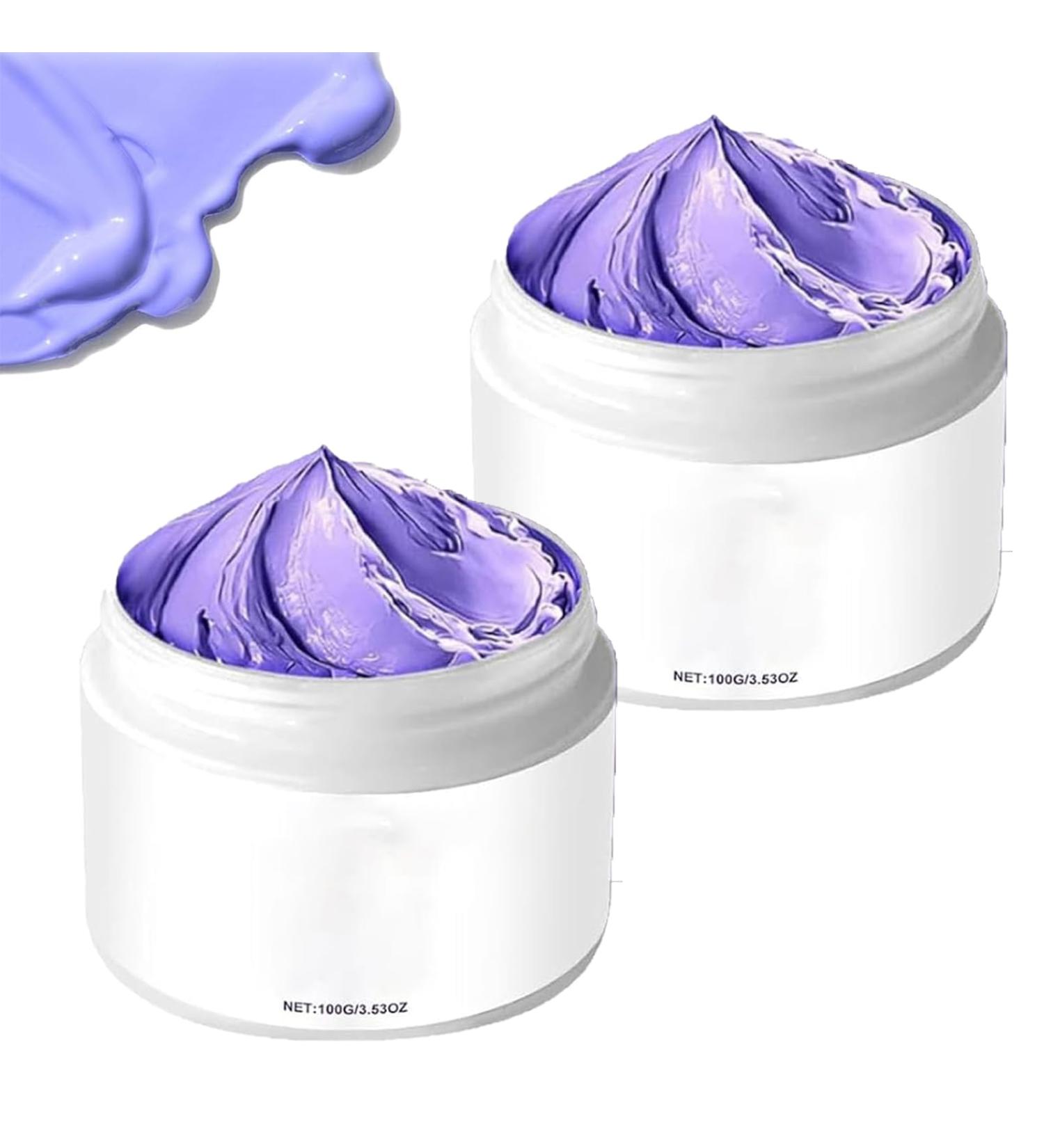 Purple Keratin Hair Mask Hair Mask Deep conditioning for Hair Hydrates & Restores Softness Enhancing Shine (2pcs)