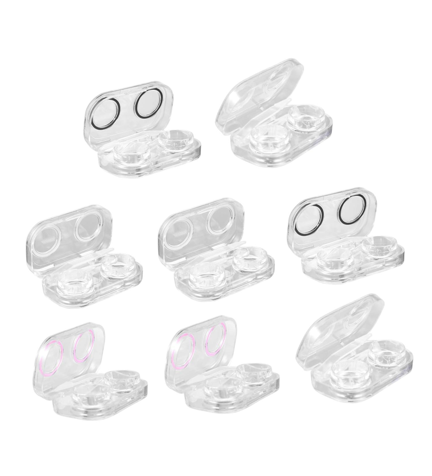 Ultechnovo 8-Piece Transparent Contact Lens Case - Durable Storage for Colored Lenses | International Shipping Available - Buy Online on GoSupps.com
