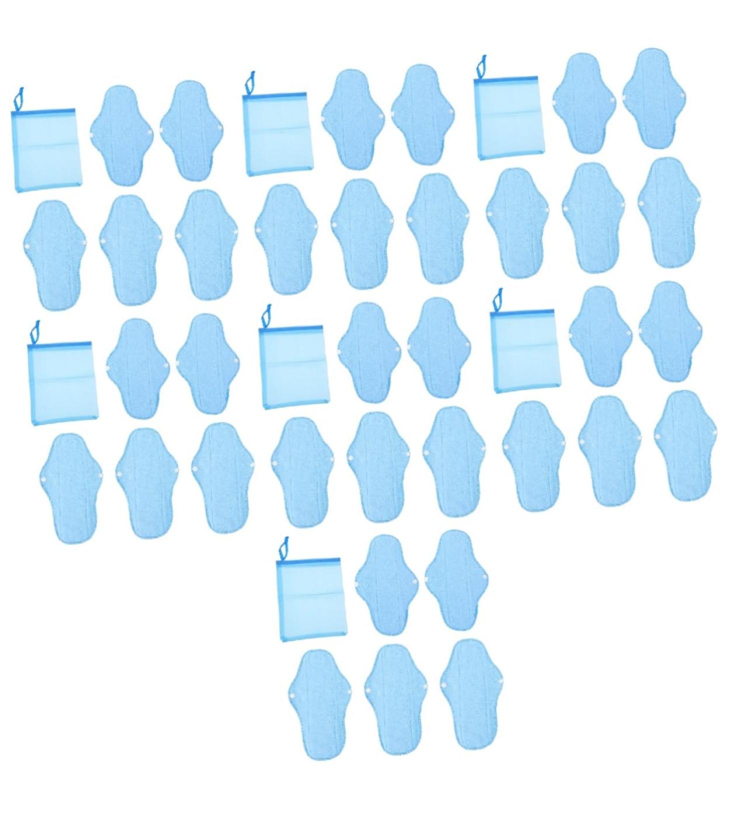 Solustrie 7-Sentence 6-Ply Women's Reusable Menstrual Pads | Polarfleece Aktivkohlepad Overnight Comfort & Support | Eco-Friendly & Washable for Maternity & Daily Use - Buy Online on GoSupps.com