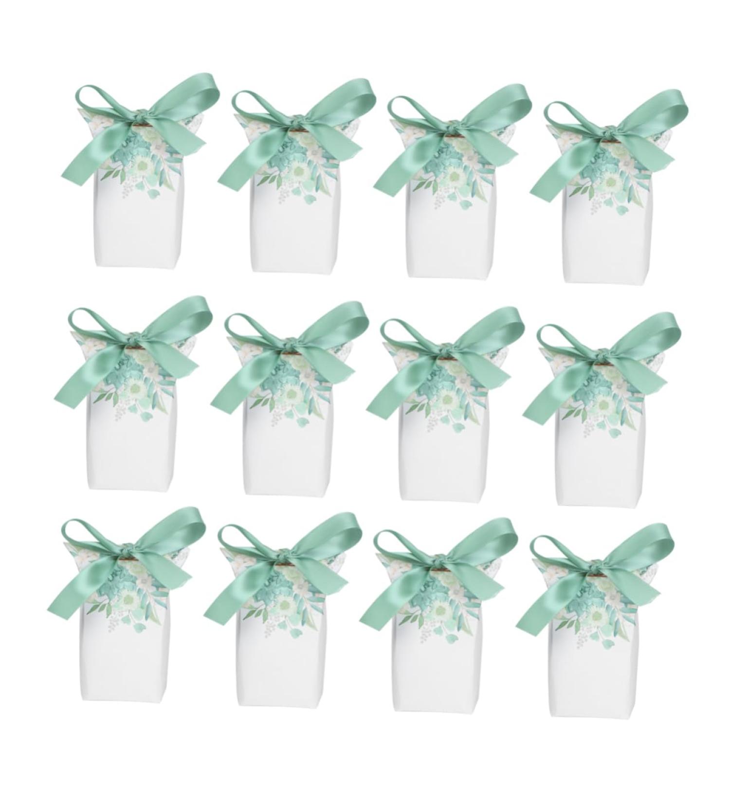 Gatuida 20pcs European Style Wedding Tiny Presents Small Gifts Happy Candy Mori Department Tiny Gifts Shapermints Candy Favor Boxes Puff Mints Silk Ribbon Peppermints Candy Paper Gift Box 1 count (Pack of 1) Green - Buy Online on GoSupps.com