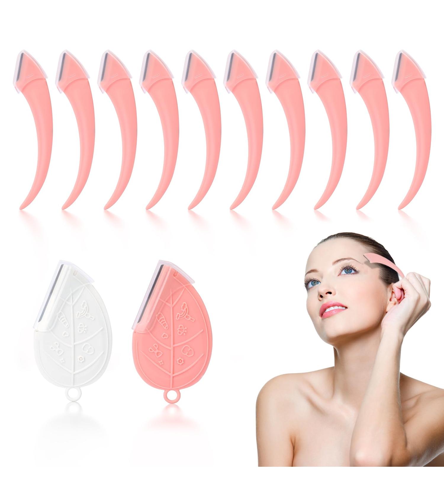 12-Piece Eyebrow Razor Set for Women | Stainless Steel Eyebrow Trimmers & Facial Hair Removal | Safety Cover Included - Buy Online on GoSupps.com