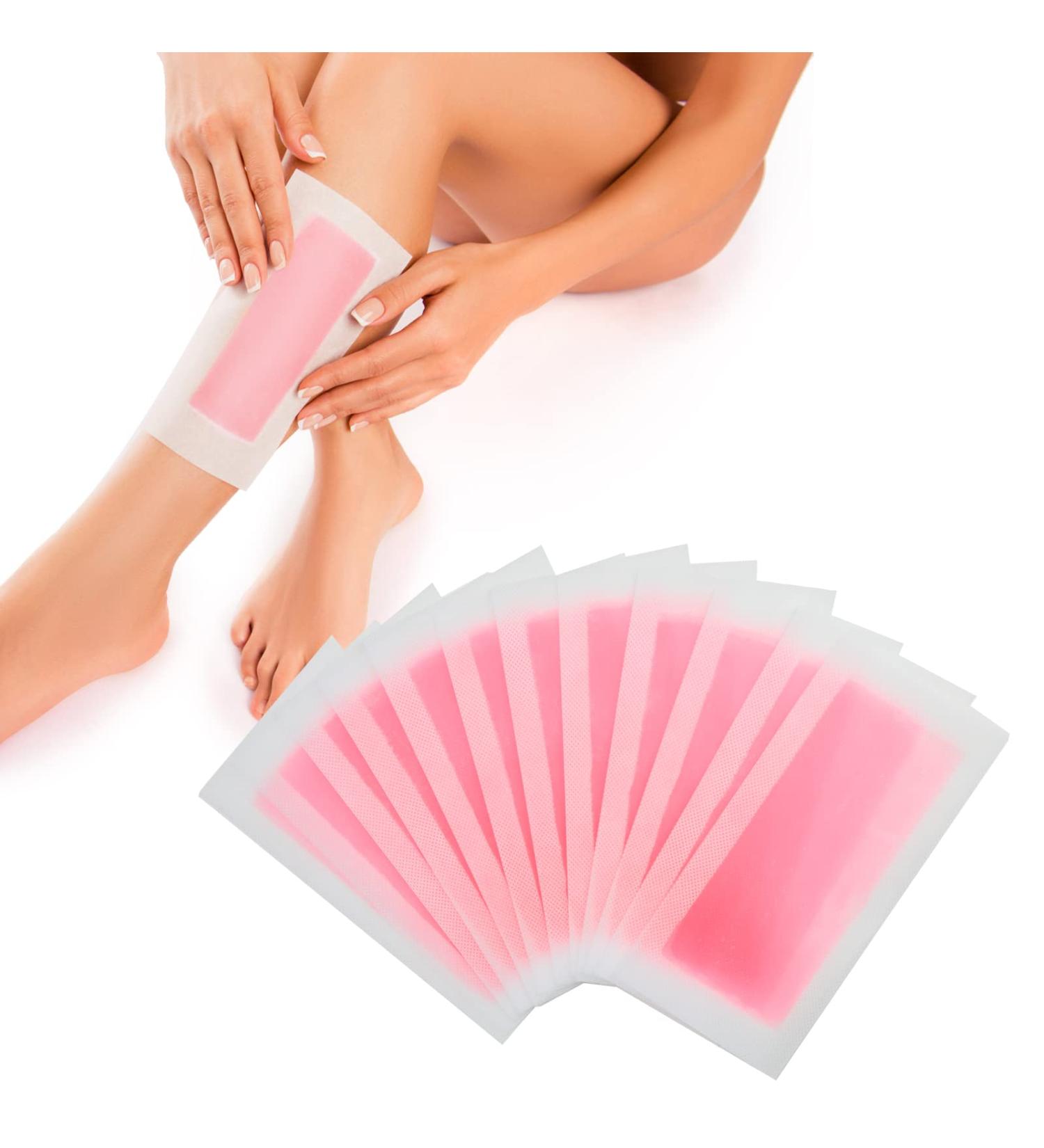 24pcs Wax Strips - Face, Eyebrow, Arms, Legs, Underarm Hair Removal for Women - Cold Facial Waxing Strips - Bikini Ready - Double Sided - Home & Travel Friendly - Buy Online on GoSupps.com
