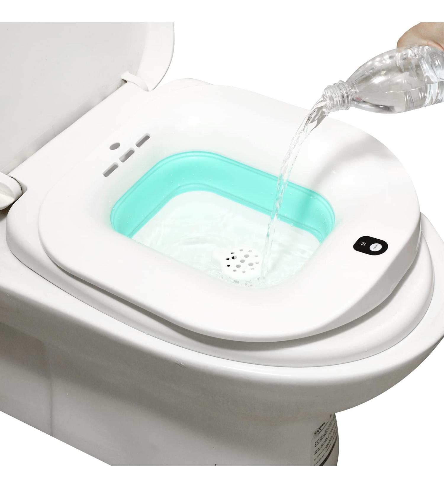 Foldable Electric Sitz Bath for Postpartum Care - Soothes & Cleanses Vagina, Anal Hemorrhoids, Perineum | Ideal for Women, Pregnant Women, Elderly | Bubble Therapy - Buy Online on GoSupps.com