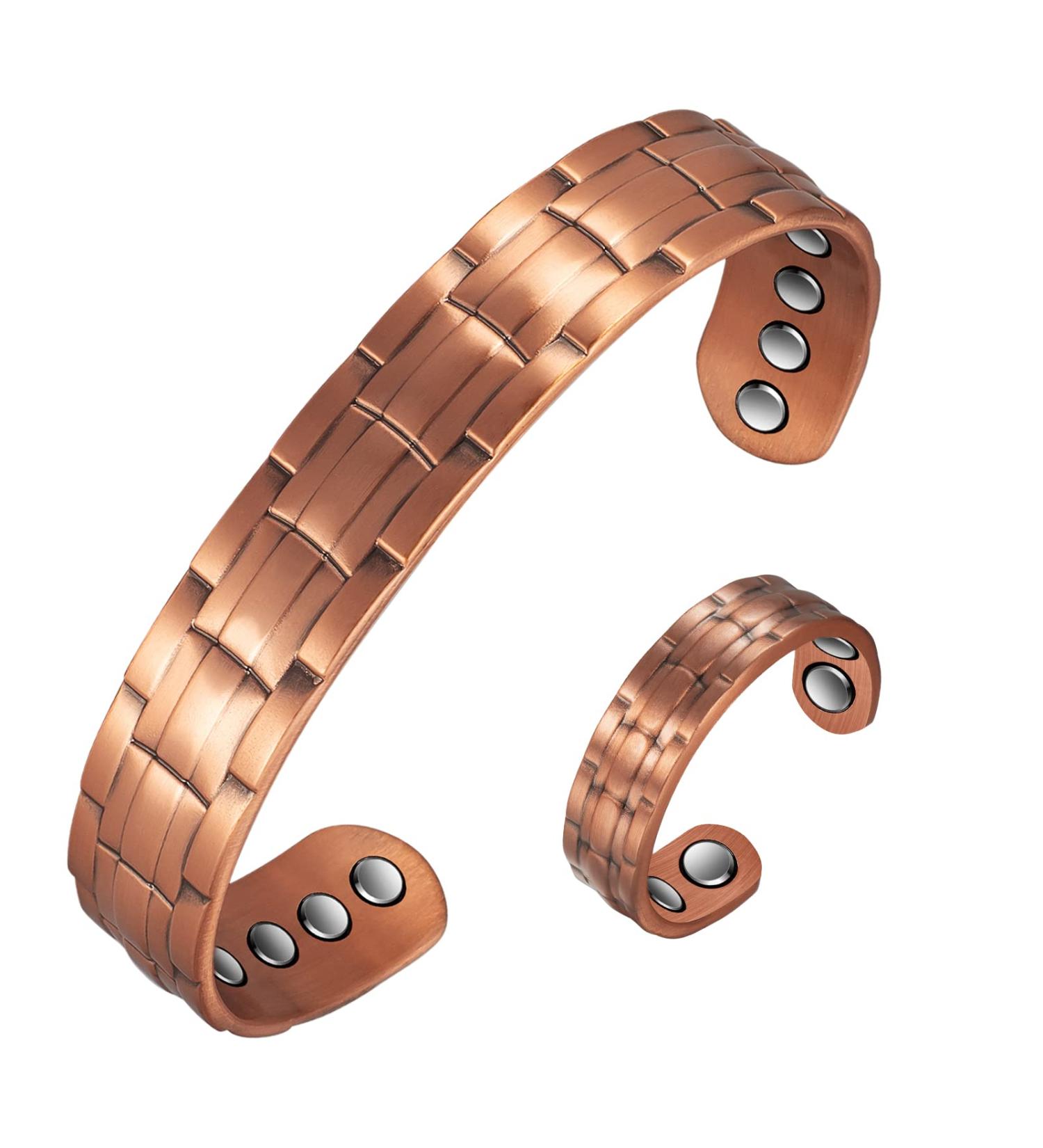 Shop Adjustable Copper Bracelets & Rings for Men's Arthritis Relief | Stylish Copper Jewelry for Joint Pain - Buy Online on GoSupps.com