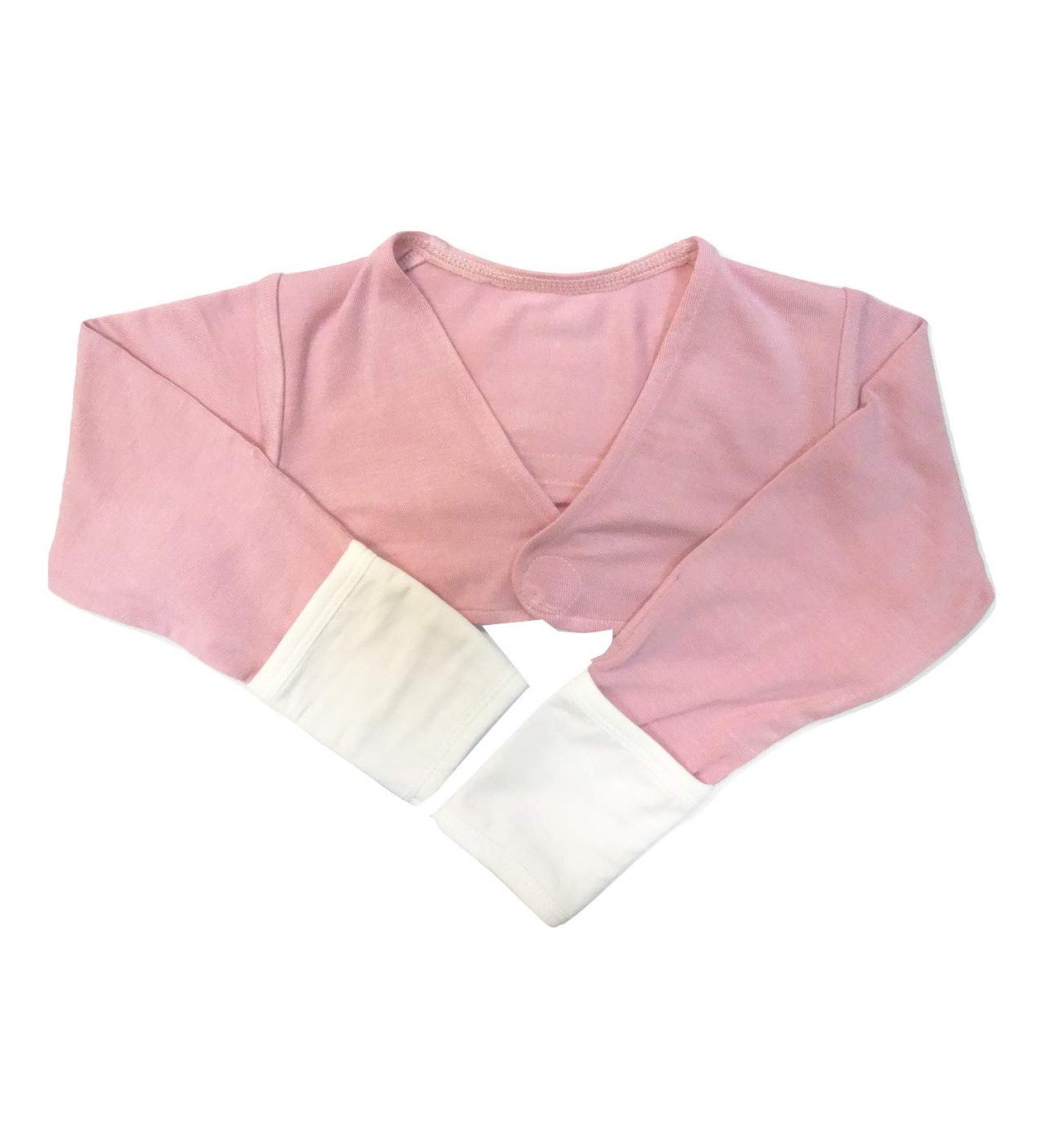 EDENSWEAR Zinc-Filled Rayon Eczema Face Anti-scratch Sleeve Cover Vest (24Months pink) Pink 24 Months