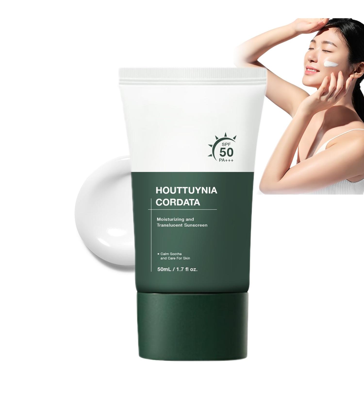 Heartleaf Silky Moisture Sunscreen - Korean SPF 50+ PA++++ Clear Filter Sun Essence | Hydrating No White Cast Lightweight Daily Moisturizer - Buy Online on GoSupps.com