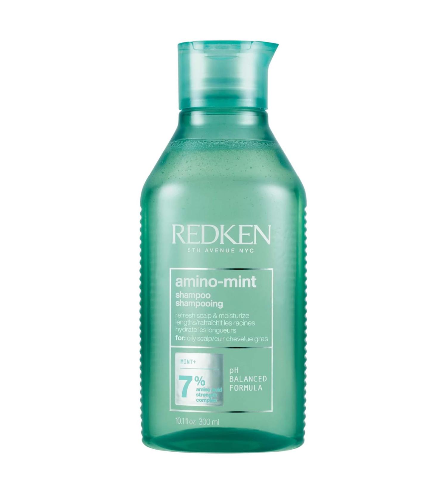 Redken Amino Mint Shampoo for Greasy Scalp | pH Balancing Hair Care | 300ml - Refreshing Mint & Amino Acid Complex - Buy Online on GoSupps.com