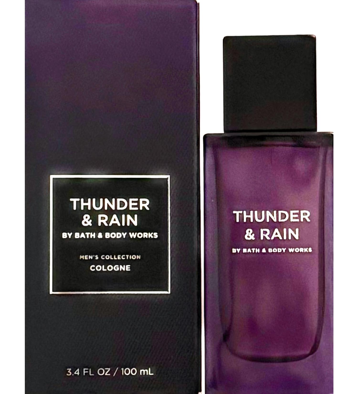 Bath & Body Thunder & Rain Men's Collection Cologne 3.4 fl oz Purple