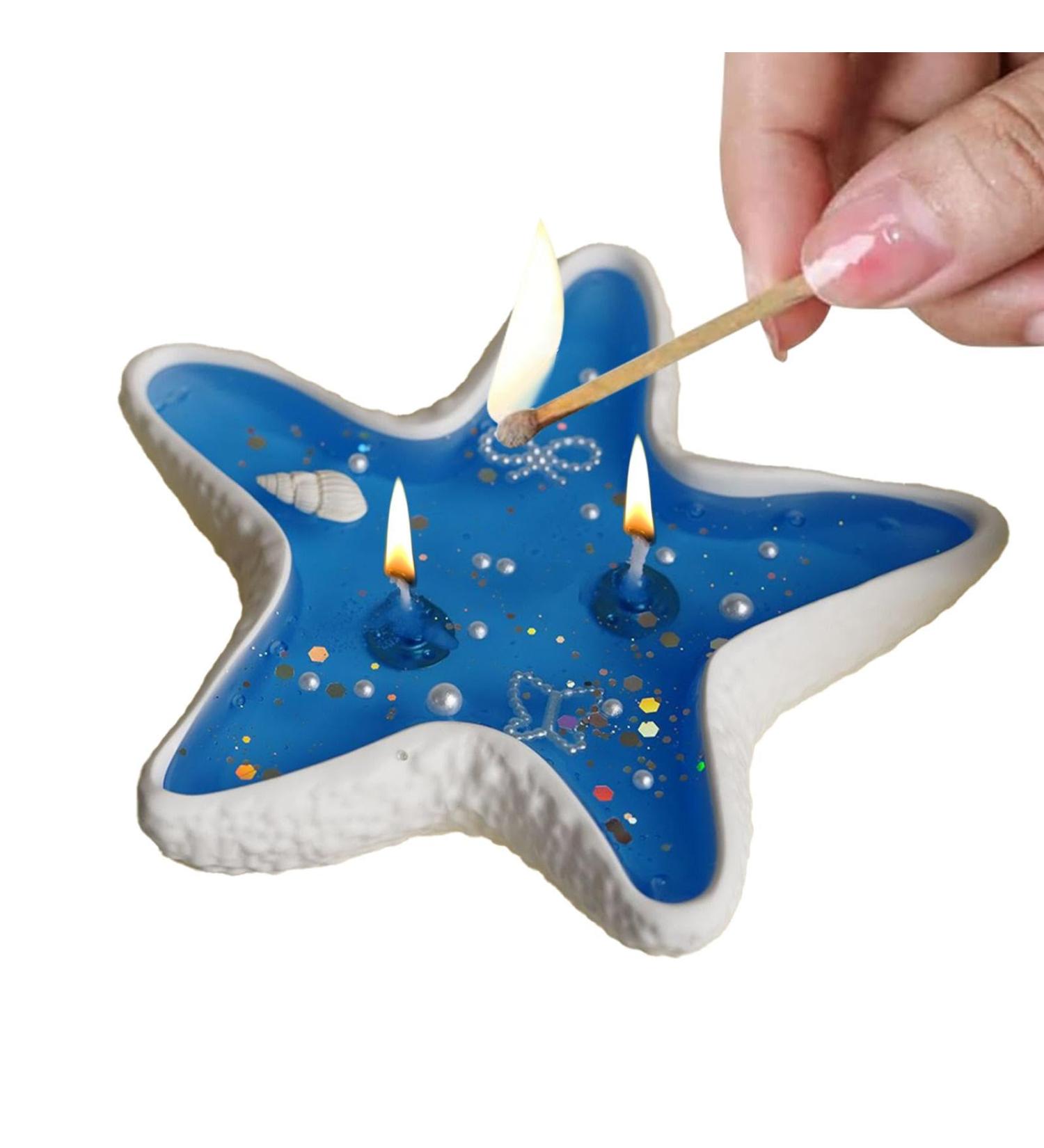 Conch Shell Candle - Natural Scented Aromatherapy for Stress Relief | Long-Lasting Sandalwood Jelly Soy Wax | Perfect Home & Bathroom Decor - Buy Online on GoSupps.com