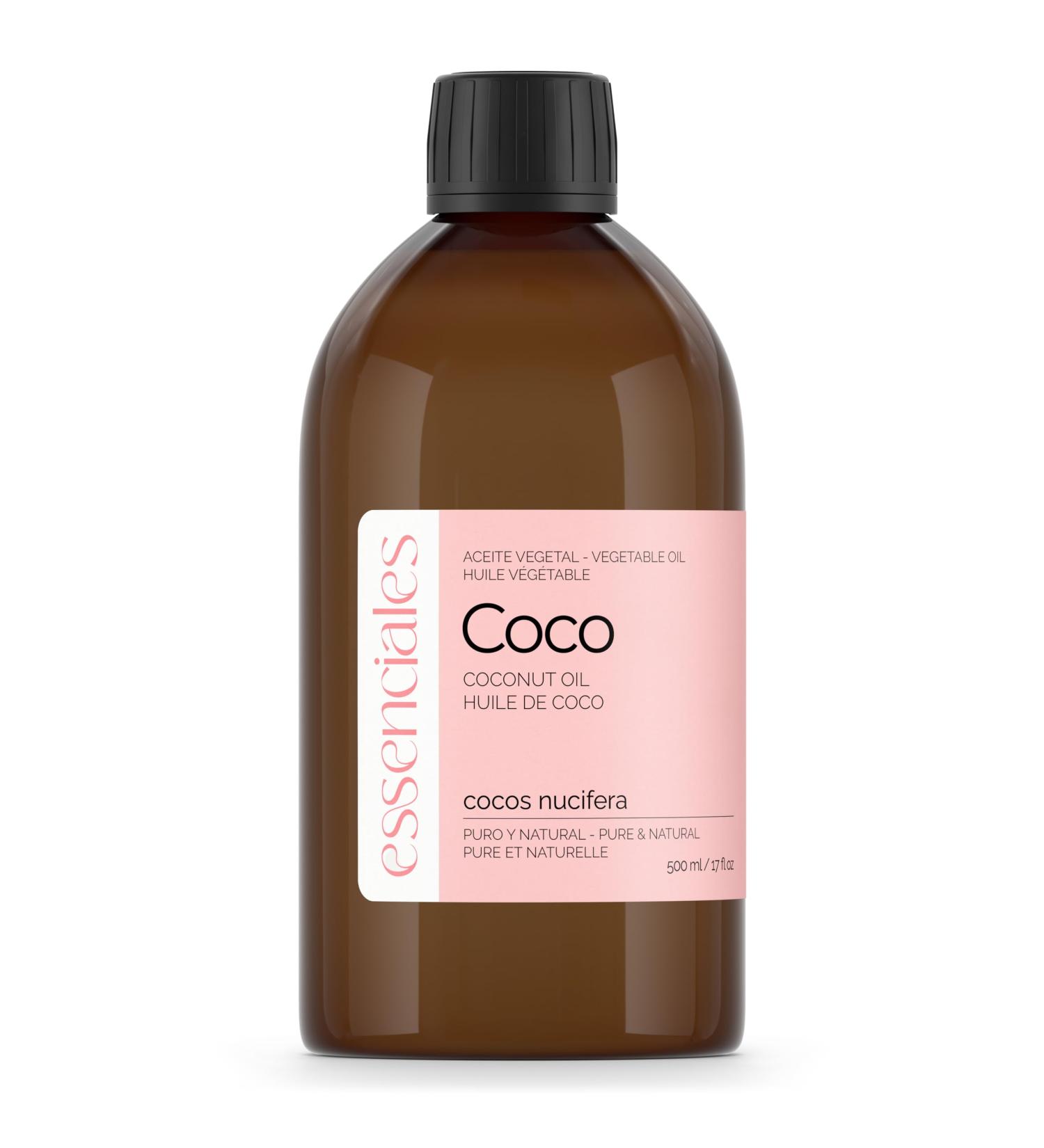  Essenciales Essenciales - 100% Pure & Natural Coconut Vegetable Oil 500ml | Nucifer Coconut Vegetable Oil 1st Cold Pressure - Buy Online on GoSupps.com