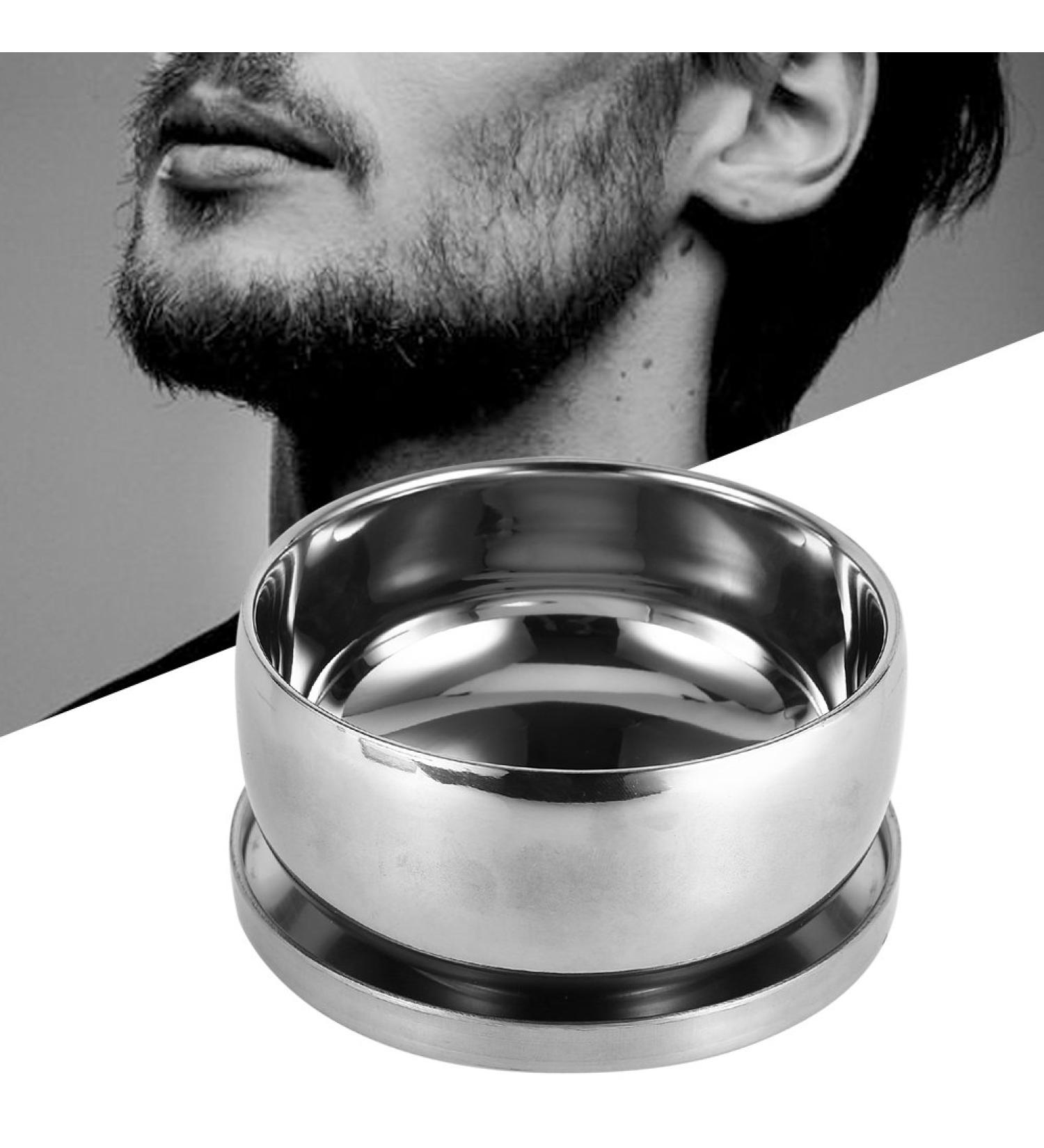 Zyyini Stainless Steel Shaving Bowl for Men - Silver Soap Cup with Lid | Wet Shaving Essentials & Facial Care - Buy Online on GoSupps.com