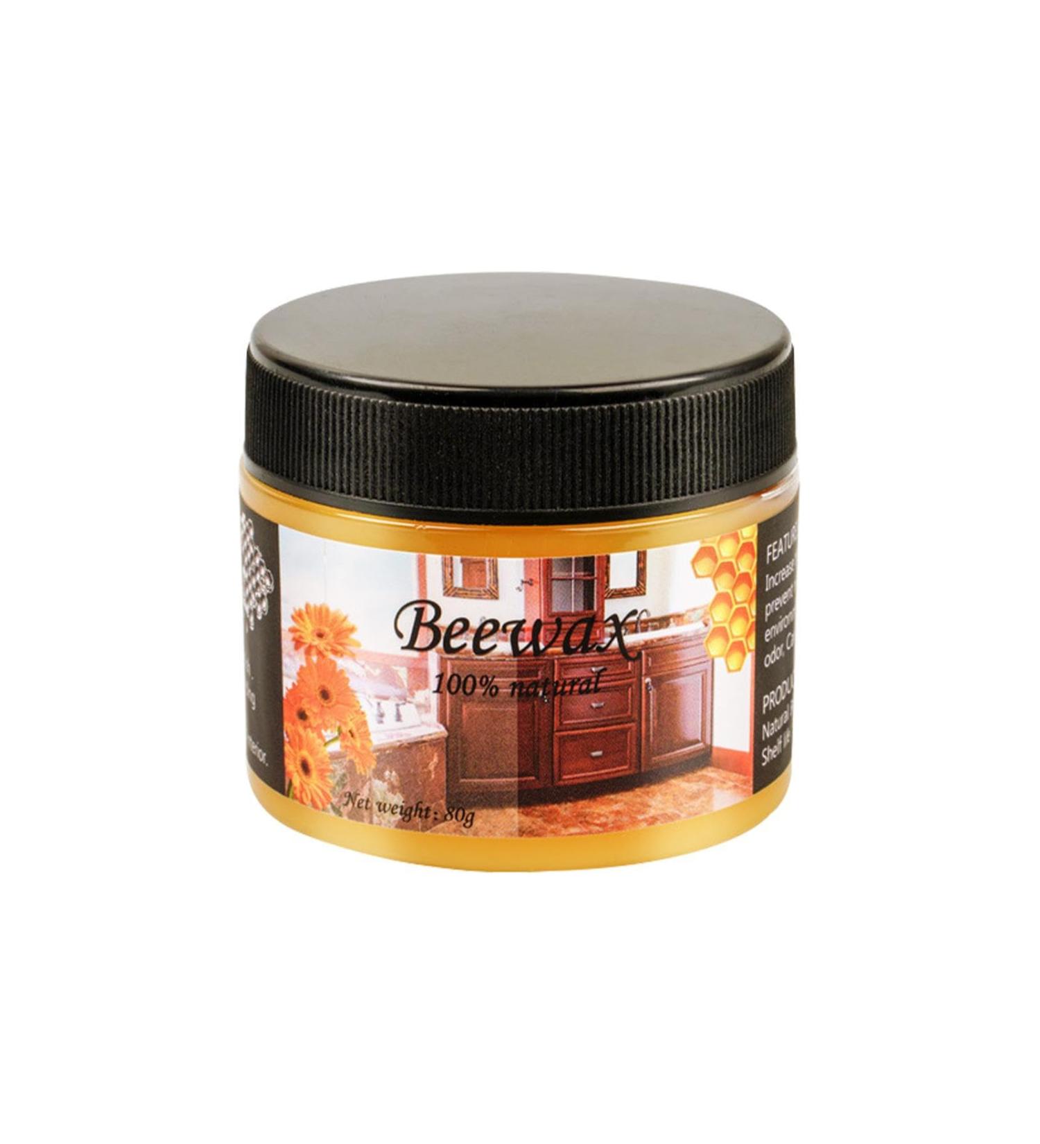 Wood Polish Beewax - 80g Multifunctional Wood Polishing Conditioner | Beewax Polish for Wood Furniture Wardrobes Wood Floors Cabinets Chairs Protection Ondian - Buy Online on GoSupps.com