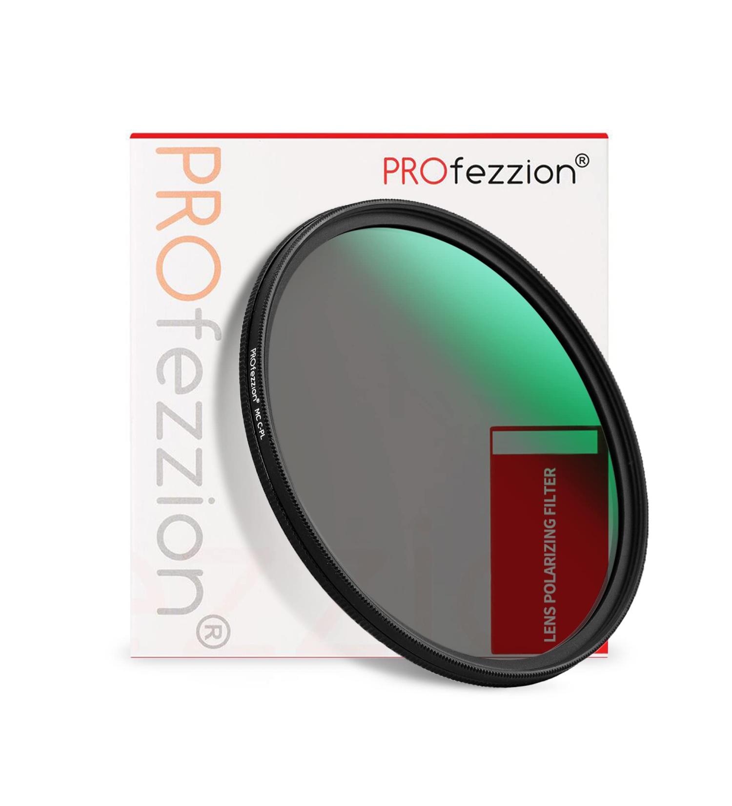 PROfezzion 58mm CPL Filter for Canon EOS Rebel T7 T6 T8i - Ultra Slim Multi-Coated 12 Layer Circular Polarizer Lens Filter - Buy Online on GoSupps.com