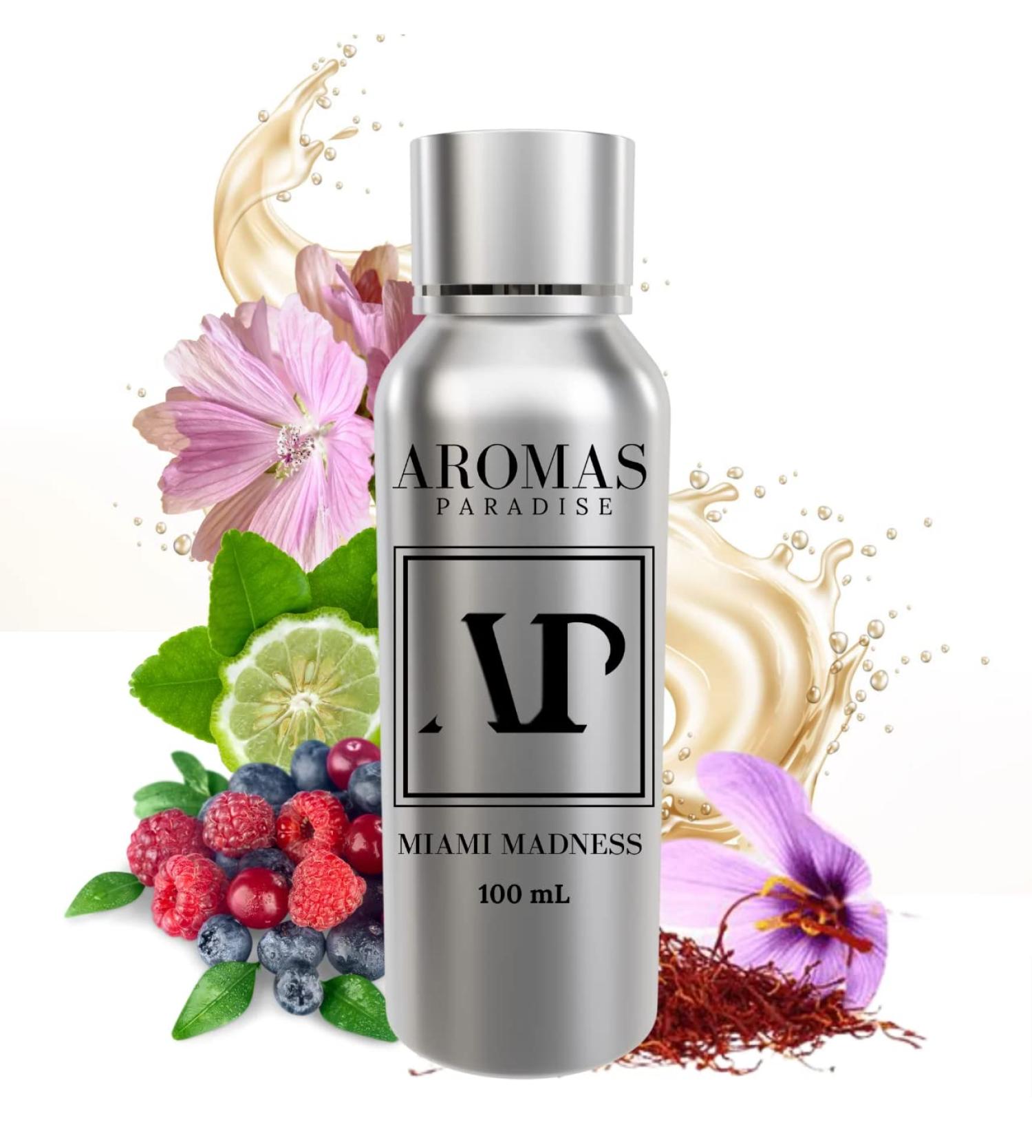 Inspired by The One Hotel Miami Madness for Aroma Oil Scent Diffusers - Luxurious Essential Oils Blend of Berries and Saffron Kissed by hints of Sandalwood- 100ML 3.38 Fl Oz (Pack of 1)