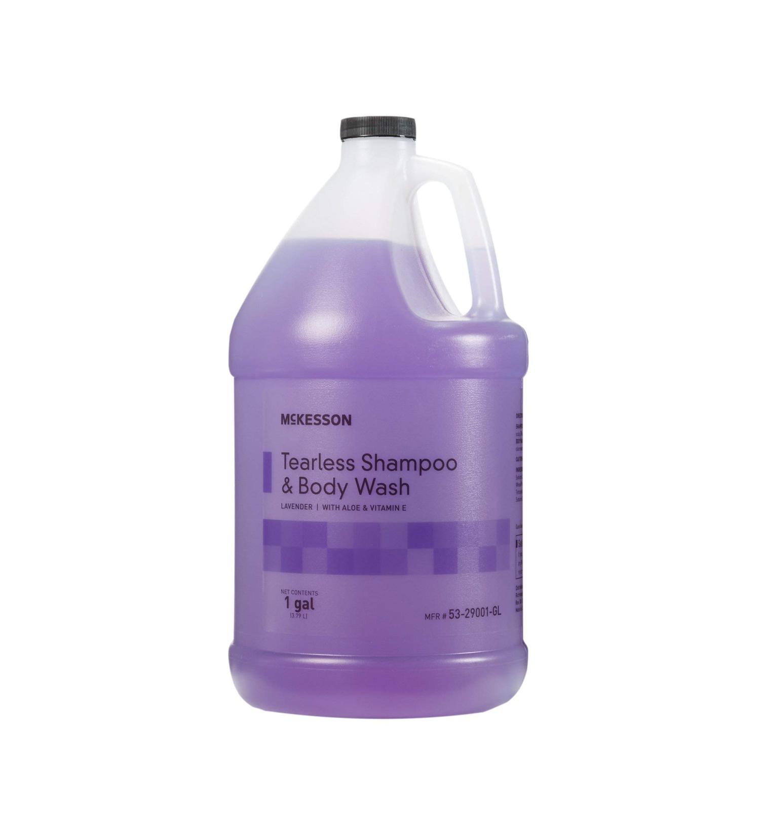 McKesson Shampoo and Body Wash with Aloe & Vitamin E 1 Gallon Pack of 4 Bulk Refill Tearless Lavender - Buy Online on GoSupps.com