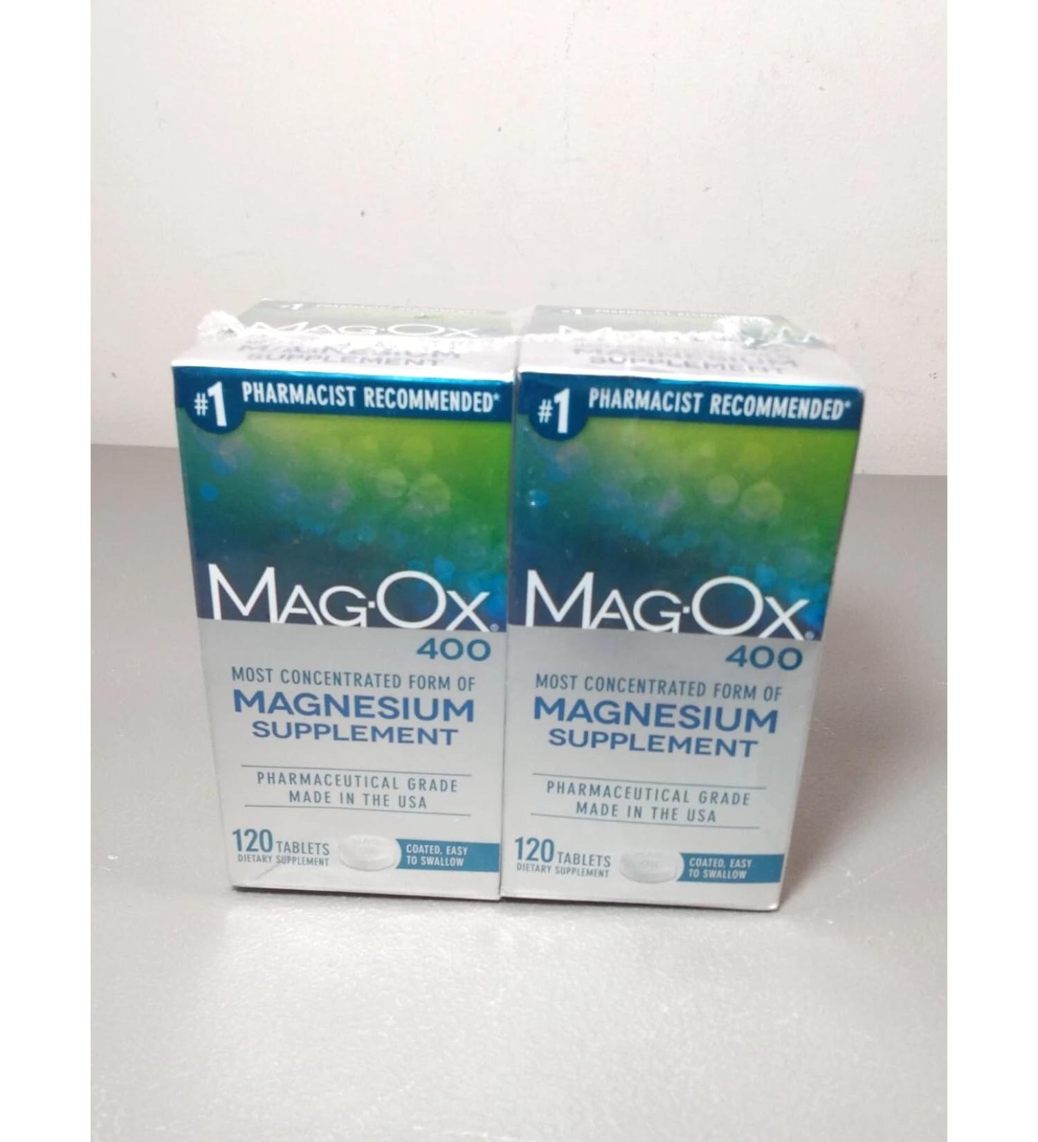 Mag-Ox 400 Magnesium Supplement - 120 Tablets Pack of 6 - Buy Online on GoSupps.com