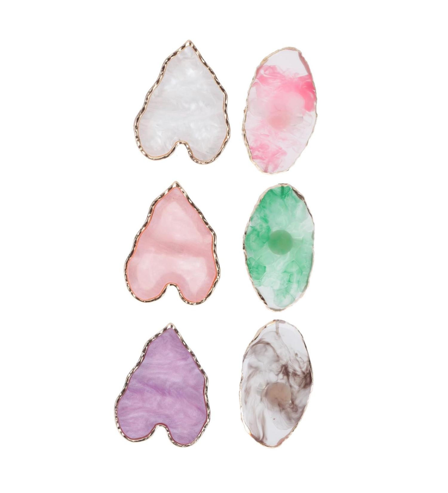 6 pi ces Palette de M lange Ongles R sine Dor e Portable Anti-coupure pour Vernis Gel Fond de Teint Manucure - Buy Online on GoSupps.com