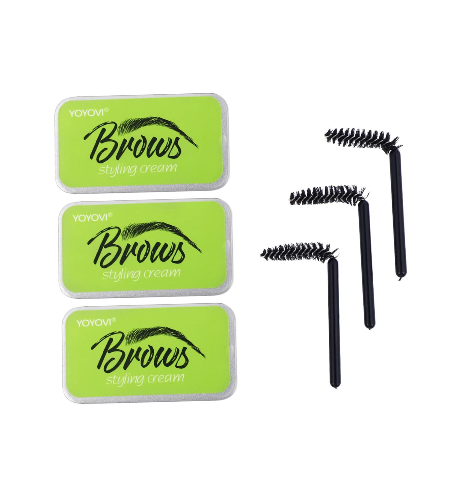 FOMIYES 3 Sets Natural Mascara Lamination Kit Eyebrow Styling Soap Eyebrow Styling Cream Modeling Supplies - Buy Online on GoSupps.com