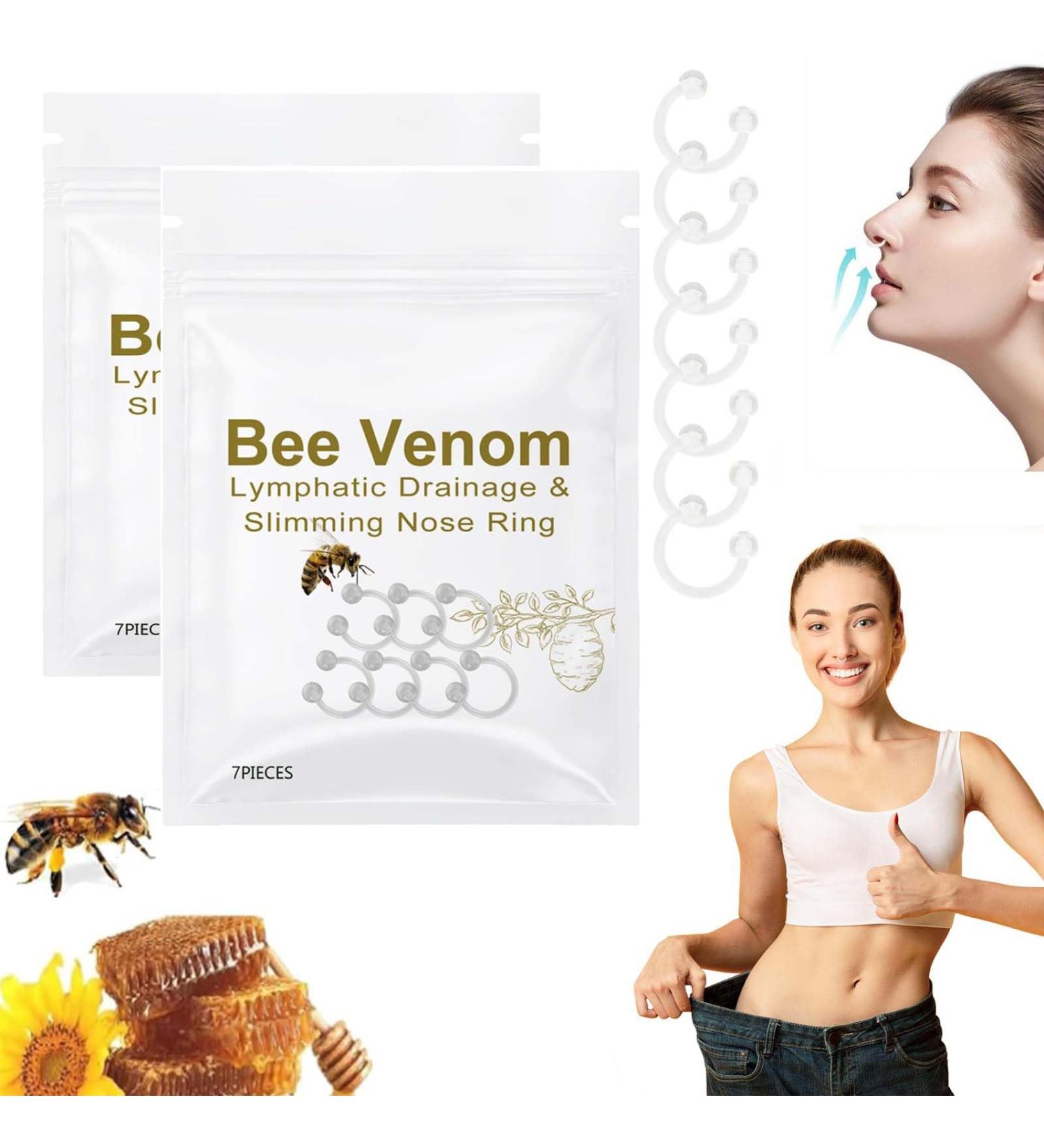 Vibbang Nose Ring - Bee Venom Lymphatic Drainage & Slimming Silicone Ring with Essential Oils for All - Buy Online on GoSupps.com
