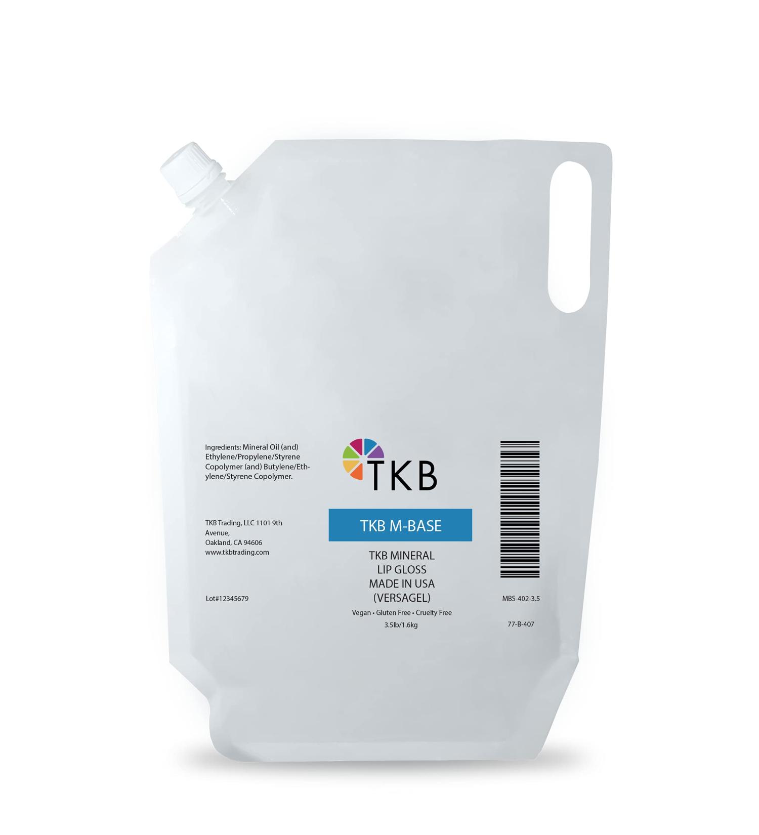 TKB Mineral Lip Gloss (M-Base) | Clear Versagel Base for DIY Lip Gloss - 3.5lb (1.6kg) - Made in USA - Buy Online on GoSupps.com