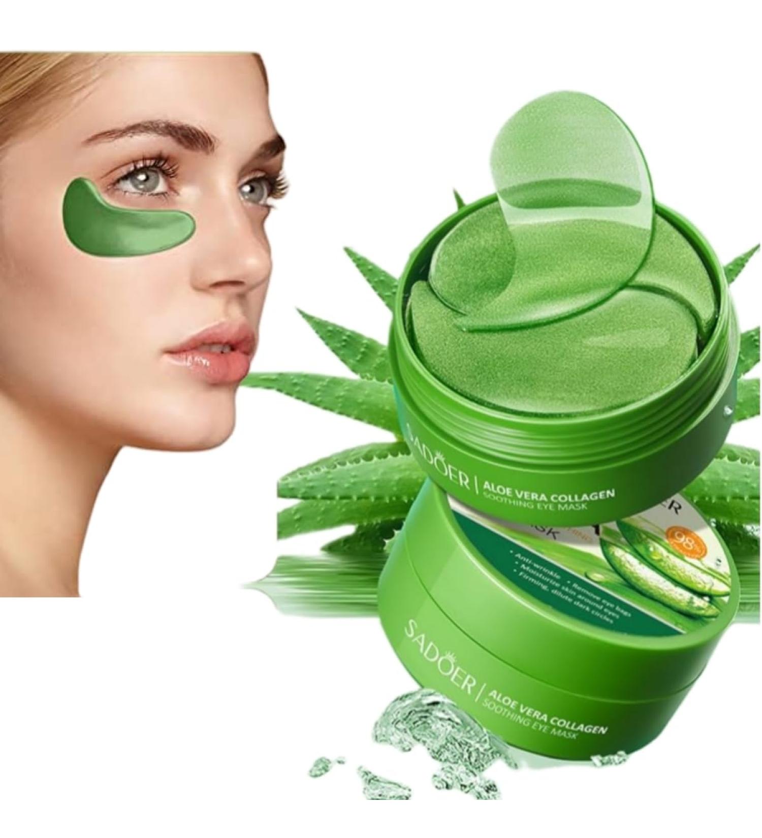 Hydrating Under Eye Patches - 30 Pairs Gel Mask for Puffiness Dark Circles & Wrinkles | Aloe Vera Eye Masks for Men & Women - Perfect Skincare Gift - Buy Online on GoSupps.com