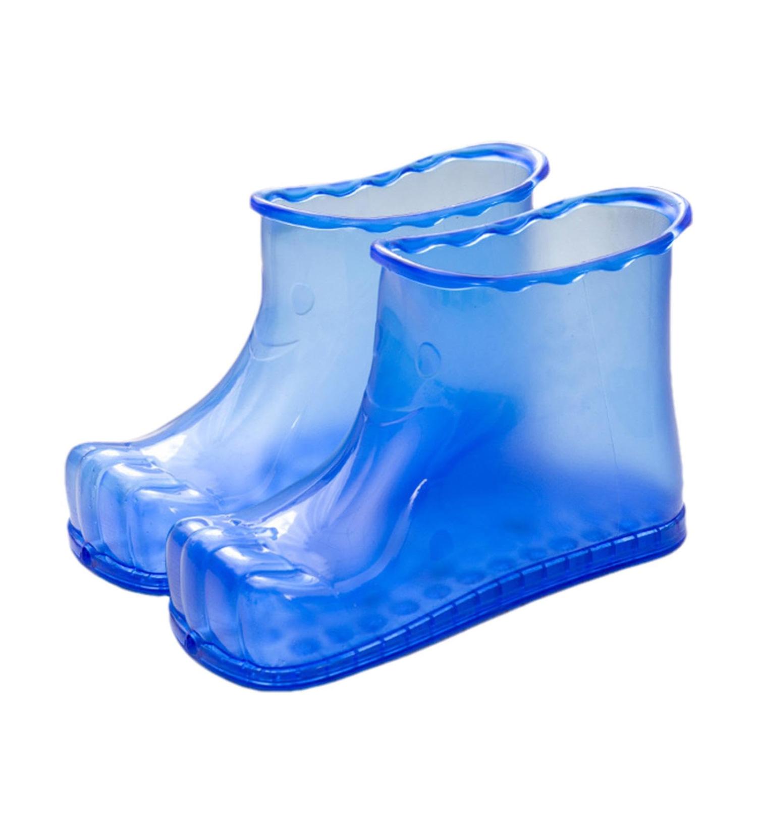 Foot Spa Soak Shoes | Anti-Slip High-Density Foot Soaking Boots - Portable Household Foot Bath Shoes Colorful Foot Soaker Shoes for Men & Women Height 18cm 45 Yards Blue - Buy Online on GoSupps.com