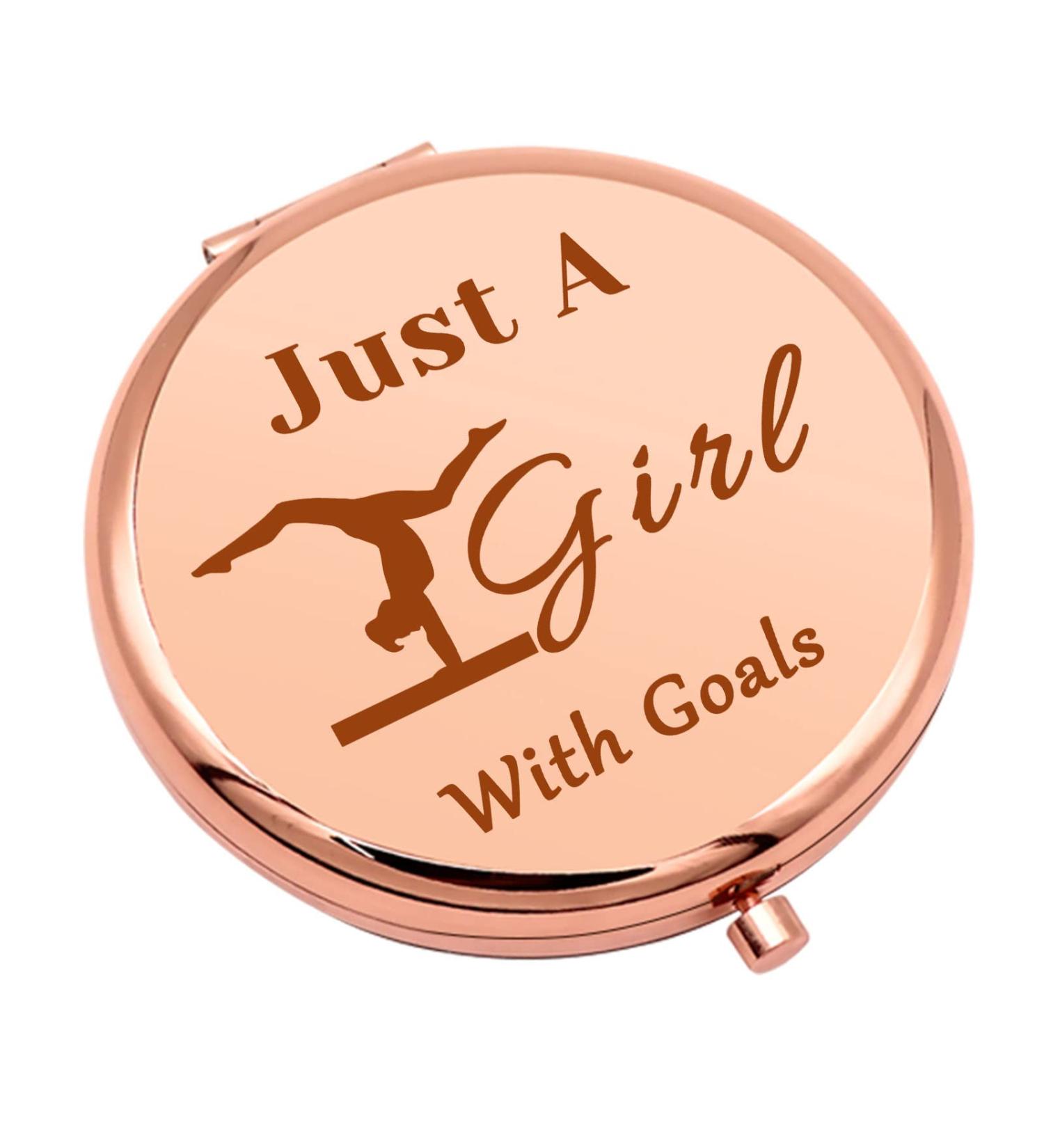 Gymnastics Lover Compact Makeup Mirror - Inspirational Gift for Women & Girls | Gymnastic Coach Graduation & Birthday Present - Buy Online on GoSupps.com