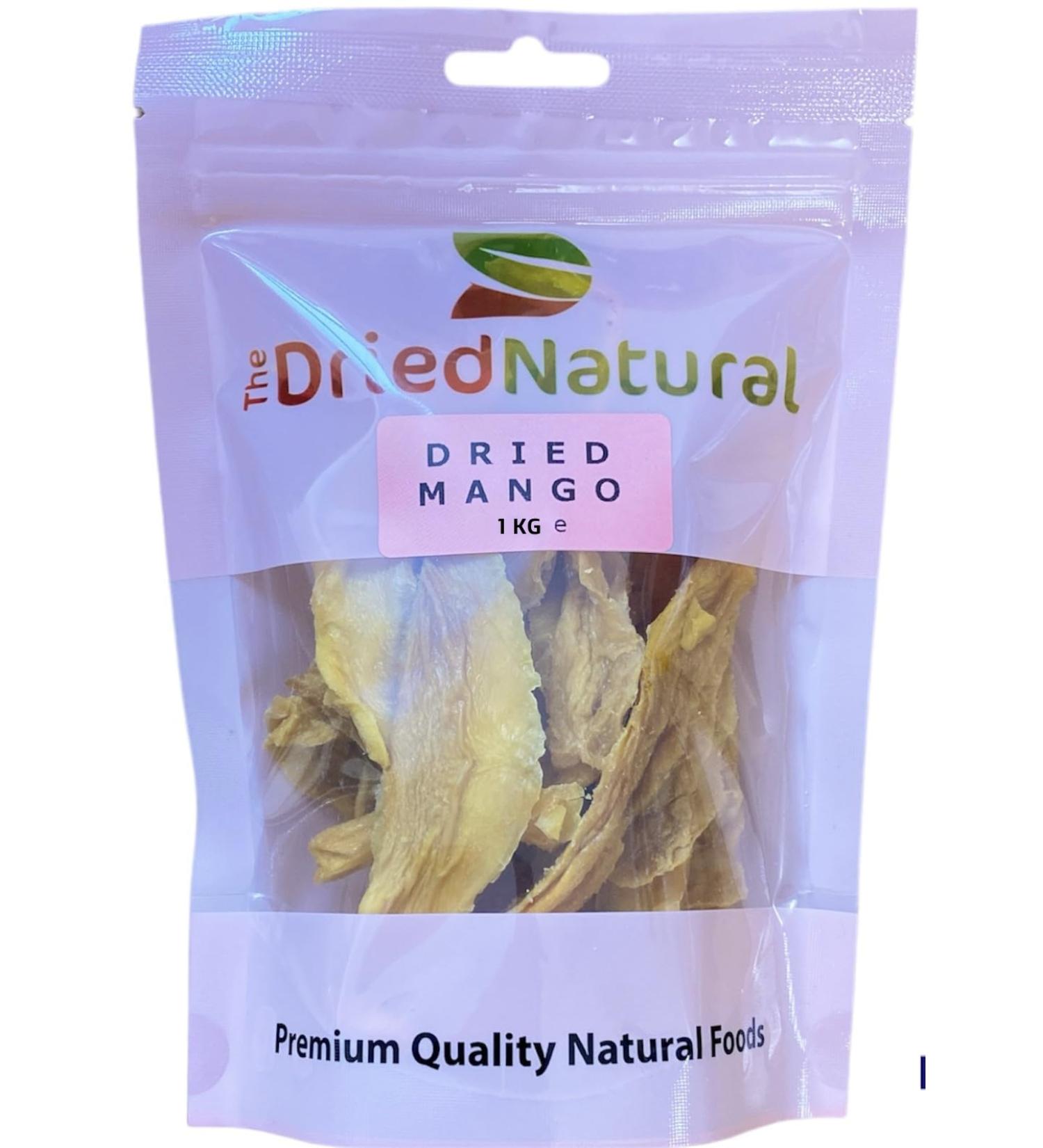 DRIED MANGO SLICES 1 KG%100 Natural Premium Quality - The Dried Natural - Buy Online on GoSupps.com