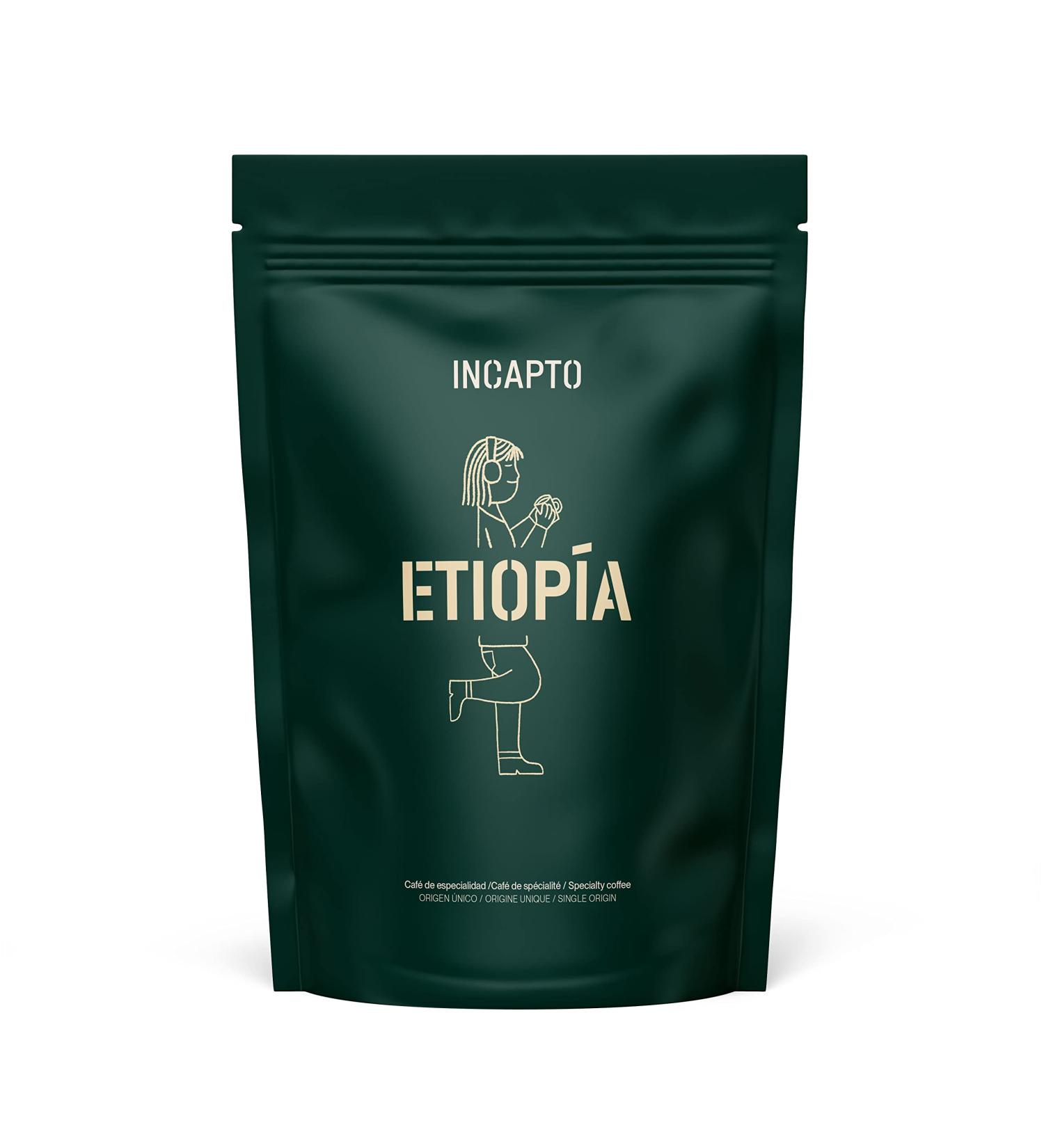 Incapto Specialty Coffee Beans | Origin Ethiopia | 100% Arabica | Specialty Coffee 86.5 SCA points | Artisanal Roasting | Domaine Limu Moplaco | 1kg Pack - Buy Online on GoSupps.com