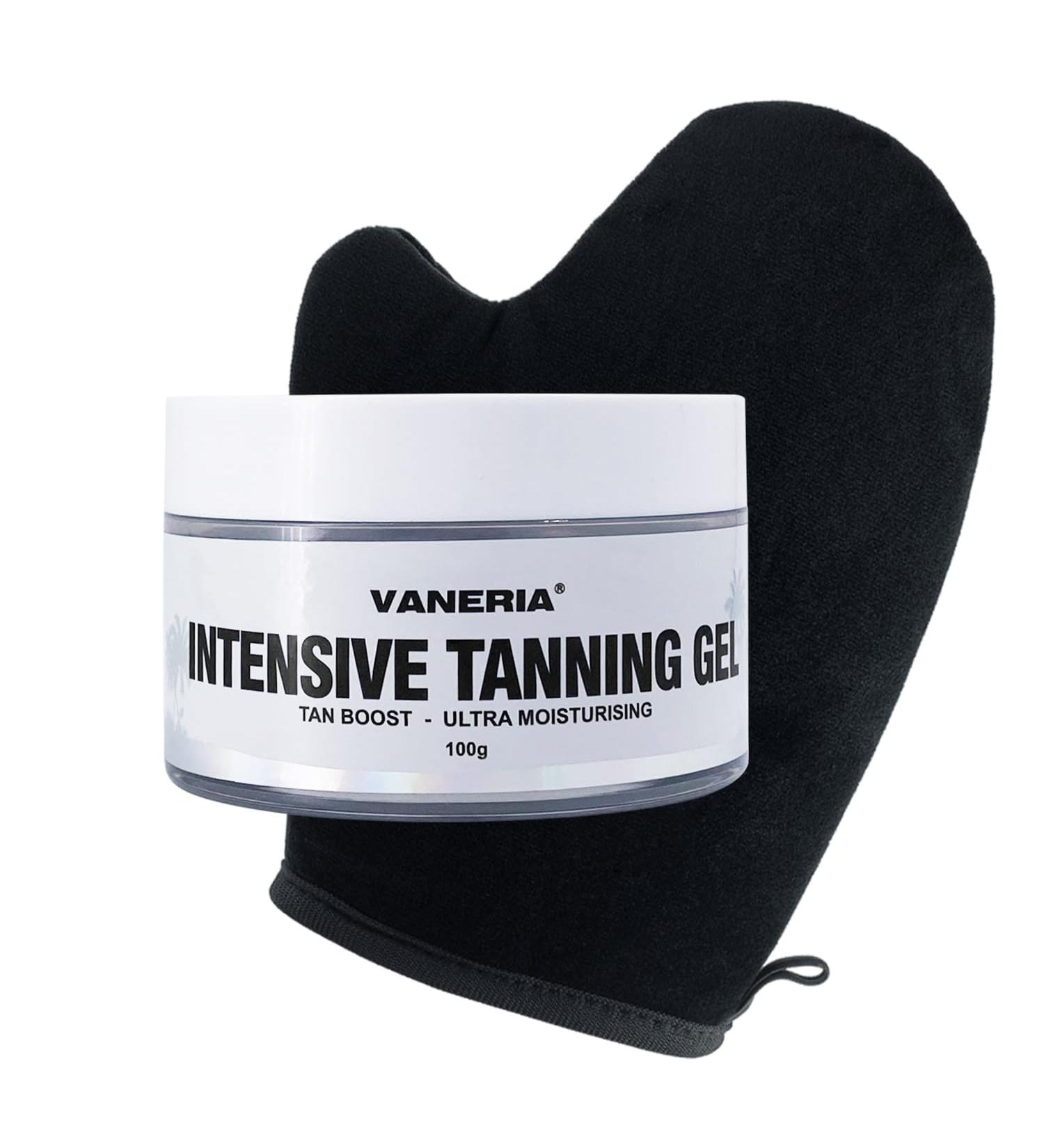 VANERIA Self Tanner Gel Medium Brown | Instant Sunless Tanning with Natural Ingredients | 100g - Buy Online on GoSupps.com