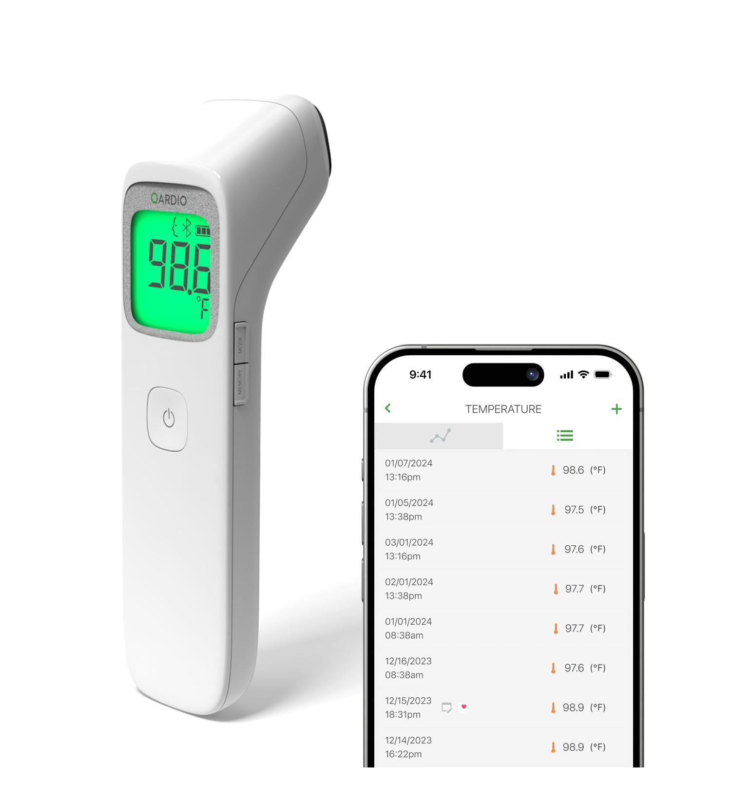 QardioTemp 2 Bluetooth Non-Contact Forehead Thermometer - Fast & Accurate for Babies & Adults | FSA/HSA Eligible - Buy Online on GoSupps.com