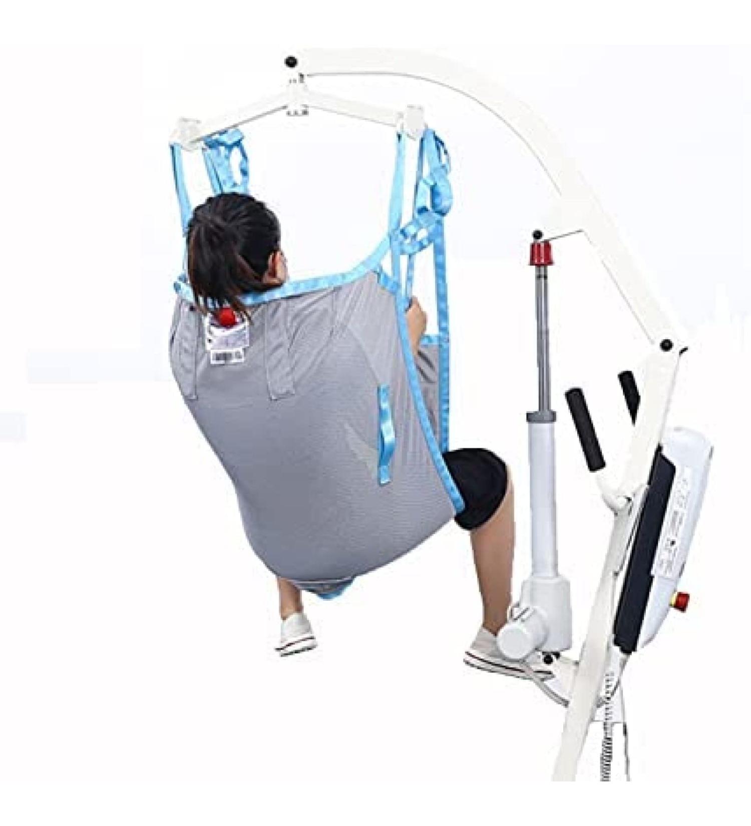 Toileting Sling Patient Lift Transfer Belt Home Use Patient Lifter Bariatric Handicap Lift Commode Full Body Sling Divided Leg Sling for Caregiver Elderly Disabled Blue M Blue M - Buy Online on GoSupps.com