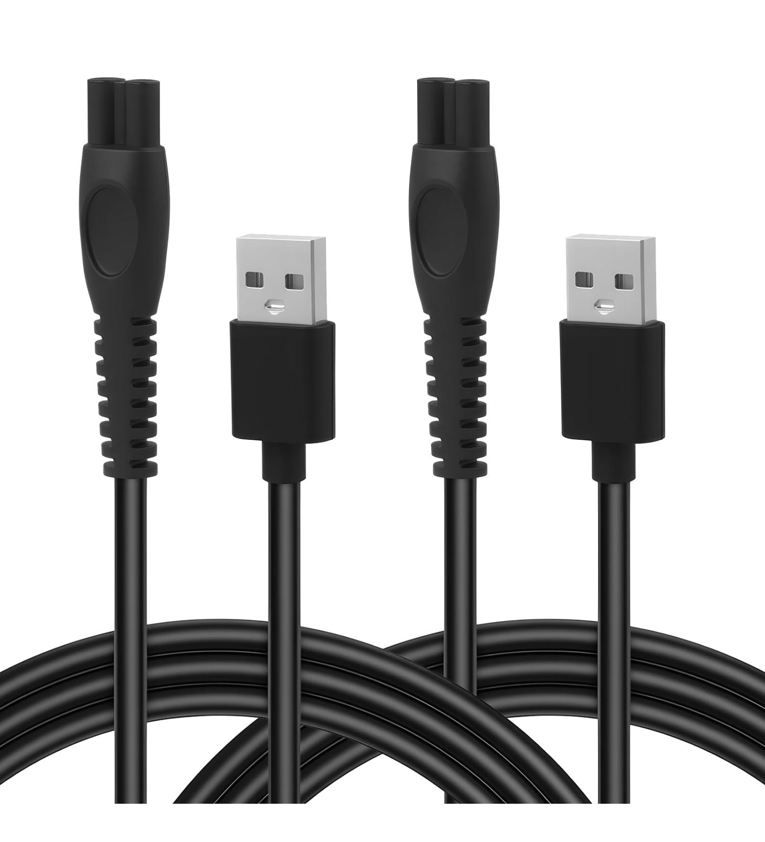 C ble USB Chargeur 5V Compatible avec Rasoir OneBlade Tondeuse lectrique MG5910 MG7910 MG9510 Adaptateur Universel pour One Blade C ble de Charge pour QP2724 QP2834 QP1924 Lot de 2 1M - Buy Online on GoSupps.com