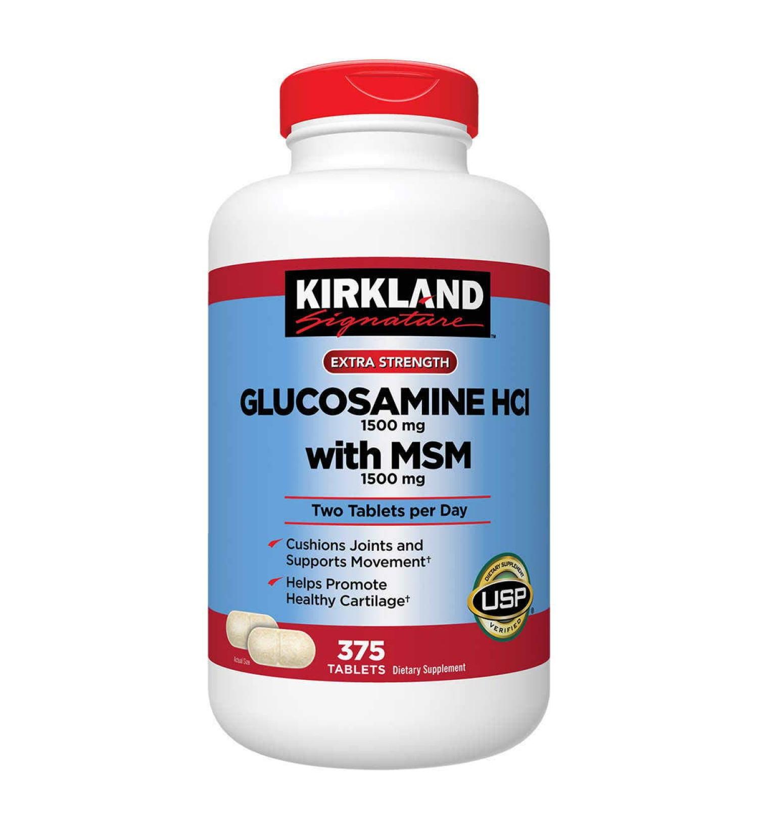 Kirkland Signature Glucosamine with MSM 375 Tablets (6 Pack)