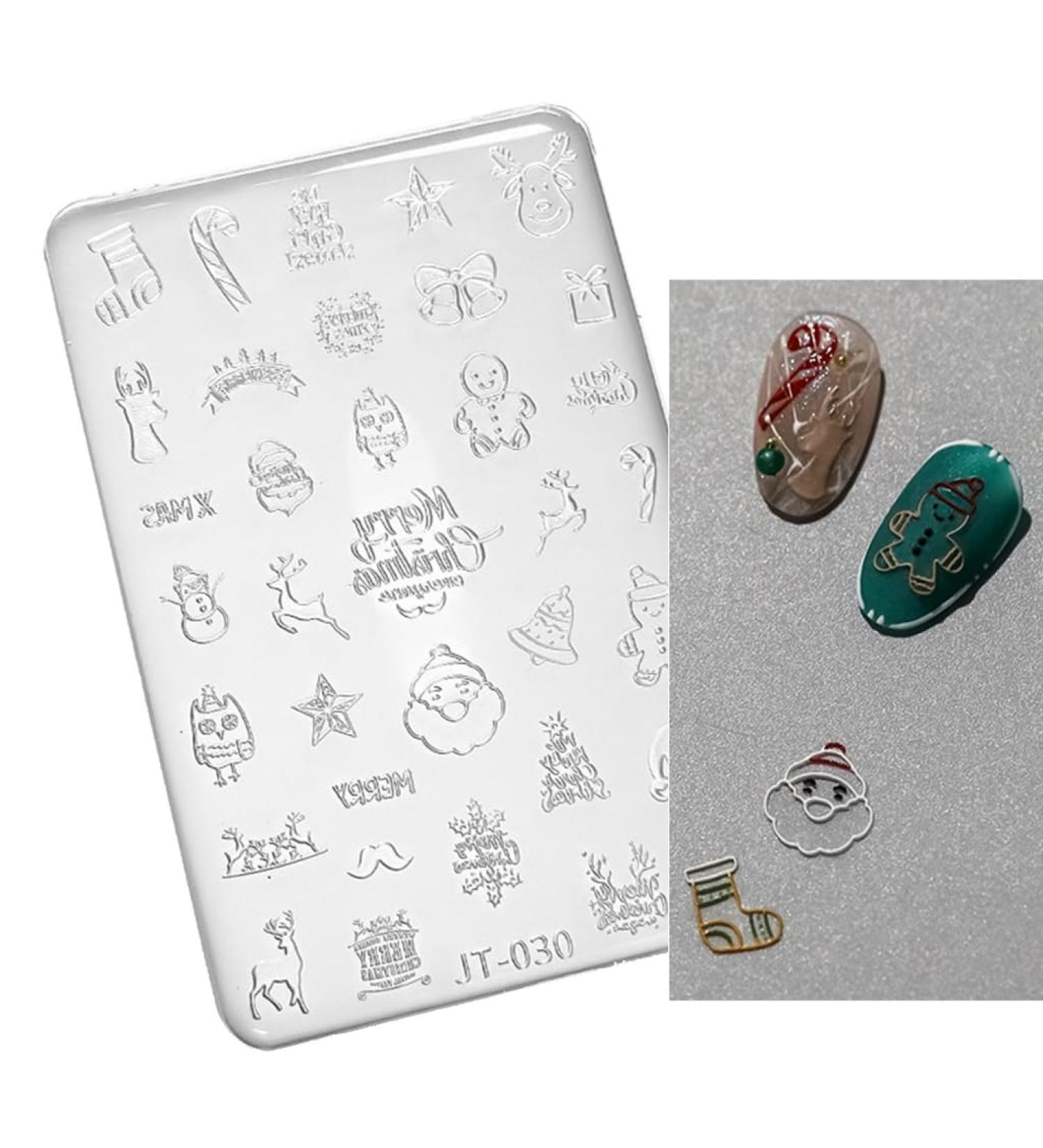 Flower Nail Silicone Mold 3D Butterfly Embossing Gel Print Stencil Nail Carving Template Tool For Nail Decors JT030 - Buy Online on GoSupps.com