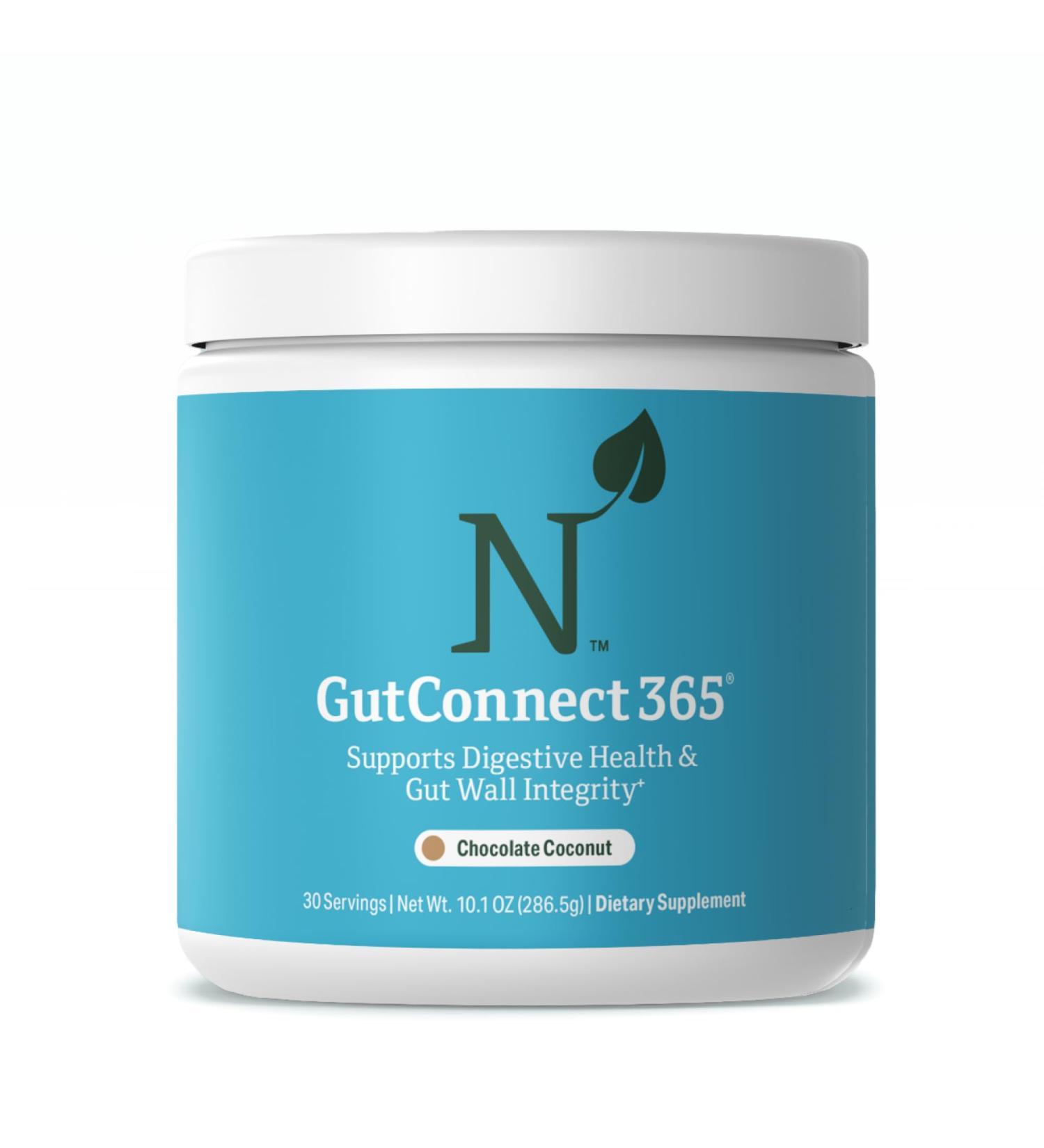 Nature M.D. GutConnect 365 Chocolate Coconut |Gut Health SuperFood Powder | Vegan Certified | Allergen Free | Non-GMO | Soy Free | Made in The USA | 30 Servings - Buy Online on GoSupps.com