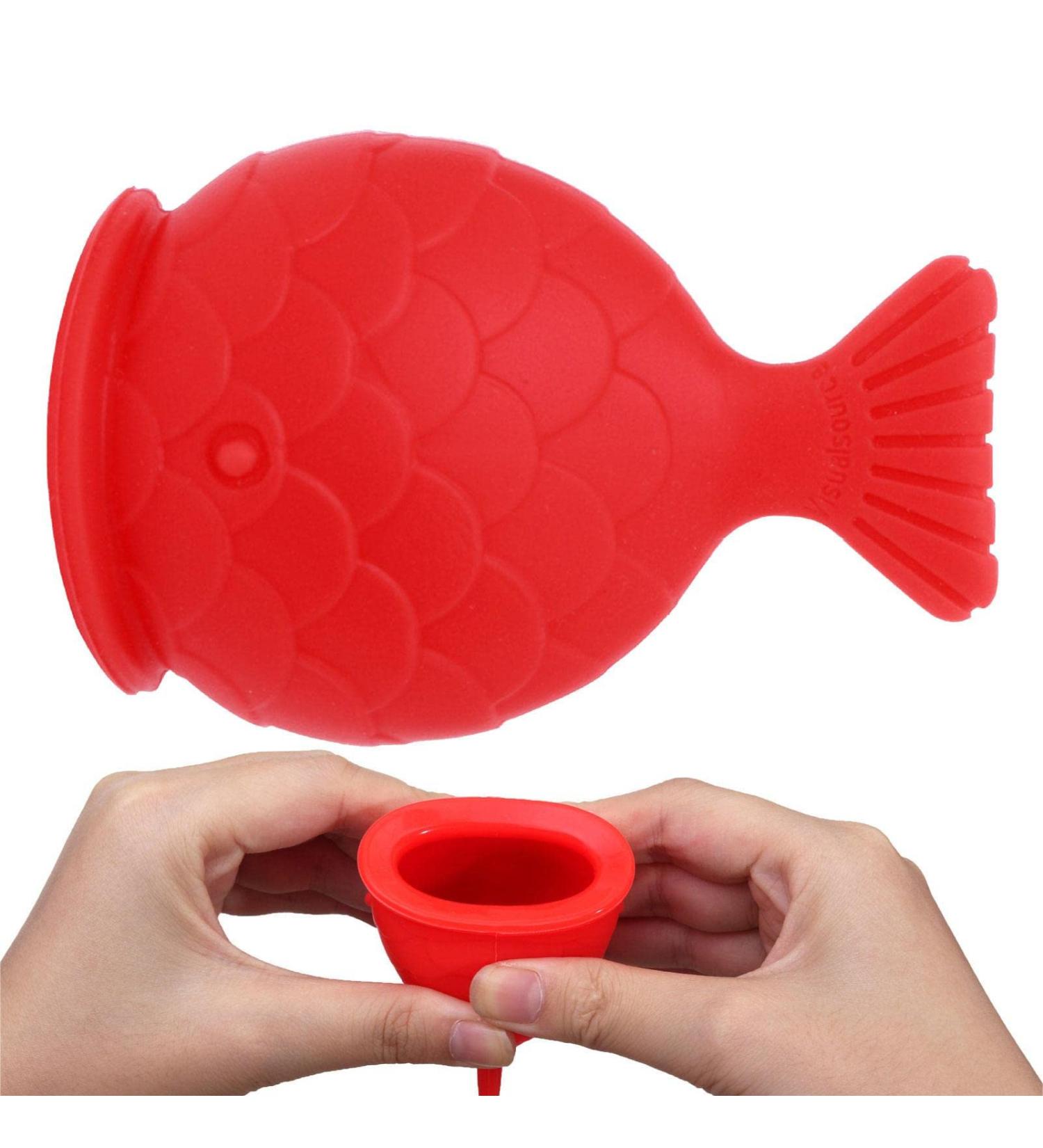 Tayst Lip Plumper Device | Red Fish Shape Silicone Lip Amplifier for Women | Enhance Your Lips for a Fuller Look | Best Lip Makeup Tool - Buy Online on GoSupps.com