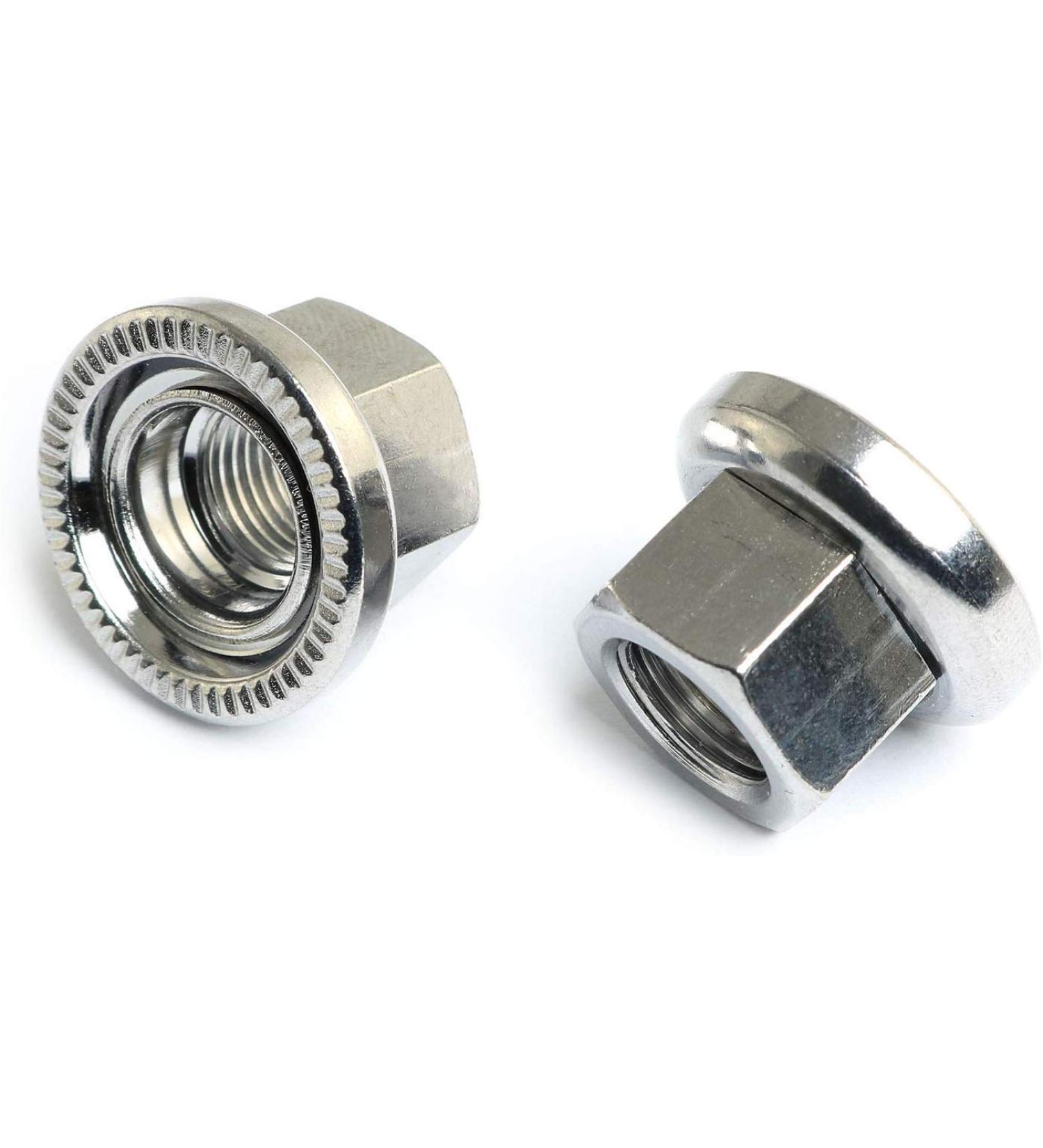 Pro Bamboo Kitchen Track Nut 2PCS Bicycle Bike Wheel Hub Axle Nuts Bicycle Accessories 7075 Aluminum Alloy Screw M9