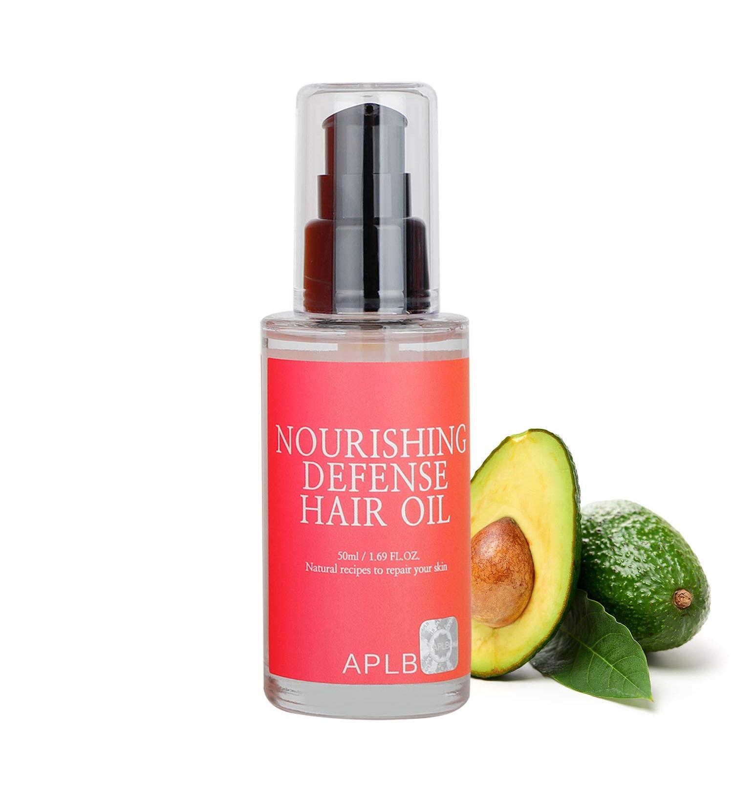 APLB Nourishing Defense Hair Oil Serum - Argan & Olive Oil Conditioning & Healing for All Hair Types - Korean Hair Care 1.69fl.oz - International Shipping Available - Buy Online on GoSupps.com