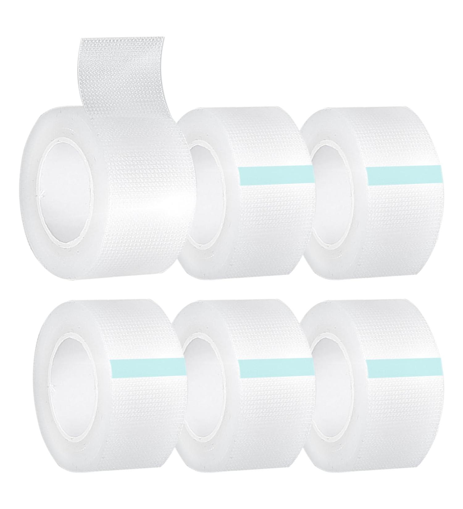 6 Rolls Micropore Tape - 2.5cm X 9.1m Clear Medical Tape for First Aid & Makeup - Breathable & Tearable Adhesive Surgical Microporous Tape - Buy Online on GoSupps.com
