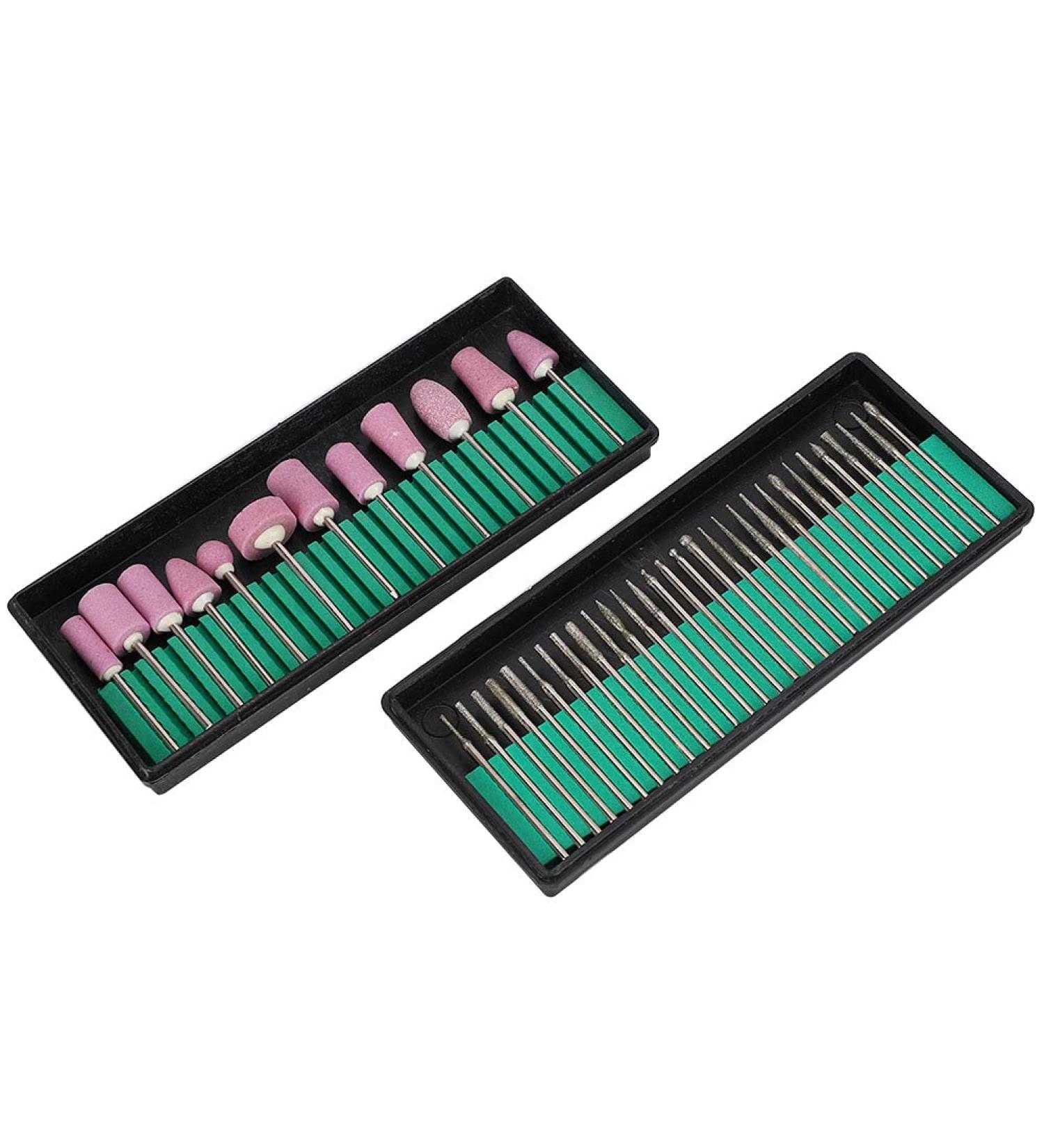 Long Usability Pedicure Bit Nail Drill Bits Easy To Use Exquisite Craftsmanship for Home Beauty Salon Salon Shop Manicure Store(12+30 set) - Buy Online on GoSupps.com