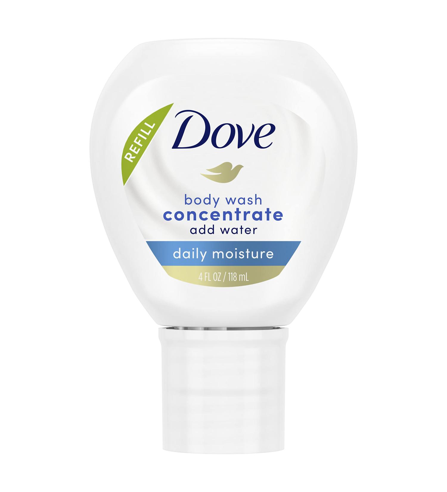 Dove Daily Moisture Concentrate Refill - 4 Fl Oz - For Soft Skin & Lasting Nourishment - Use with Dove Reusable Bottle - Buy Online on GoSupps.com