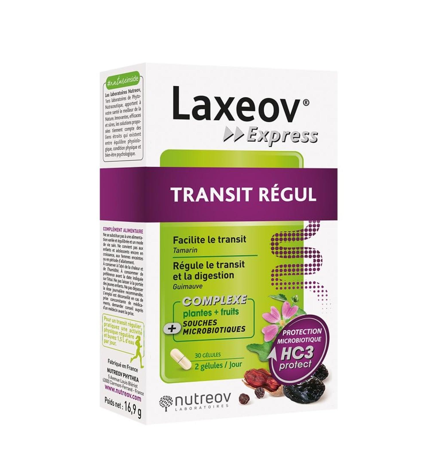 Nutreov Laxeov Express Transit Regul 30 Capsules