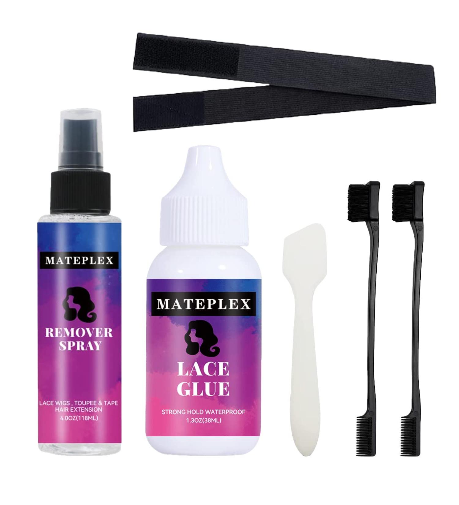 Lace Wig Glue & Tape Remover Spray Kit | Waterproof Super Hold Bonding Glue for Wigs & Hairpieces - Fast Acting 1.4oz - Buy Online on GoSupps.com