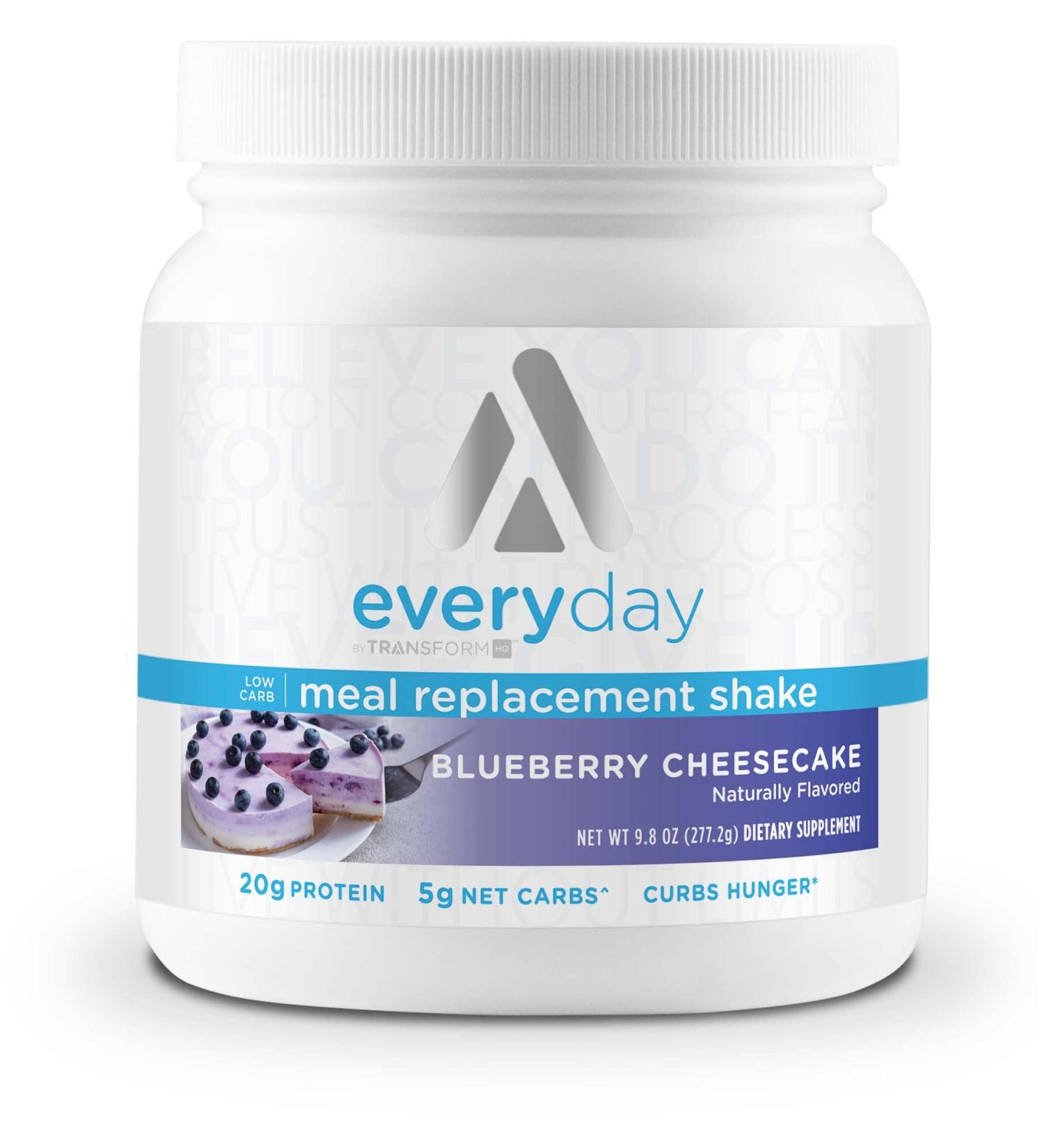 TransformHQ Blueberry Cheesecake Meal Replacement Shake Powder - 7 Servings | Gluten-Free, Non-GMO - Buy Online on GoSupps.com